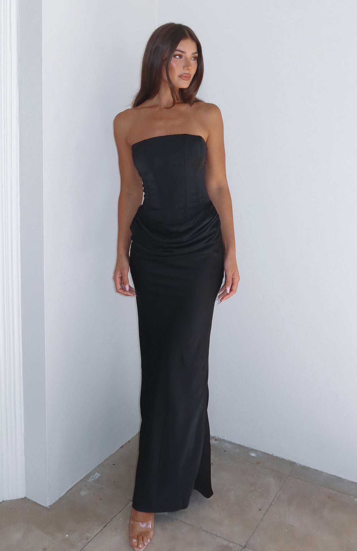 Love This Feeling Maxi Dress Black | White Fox Boutique US