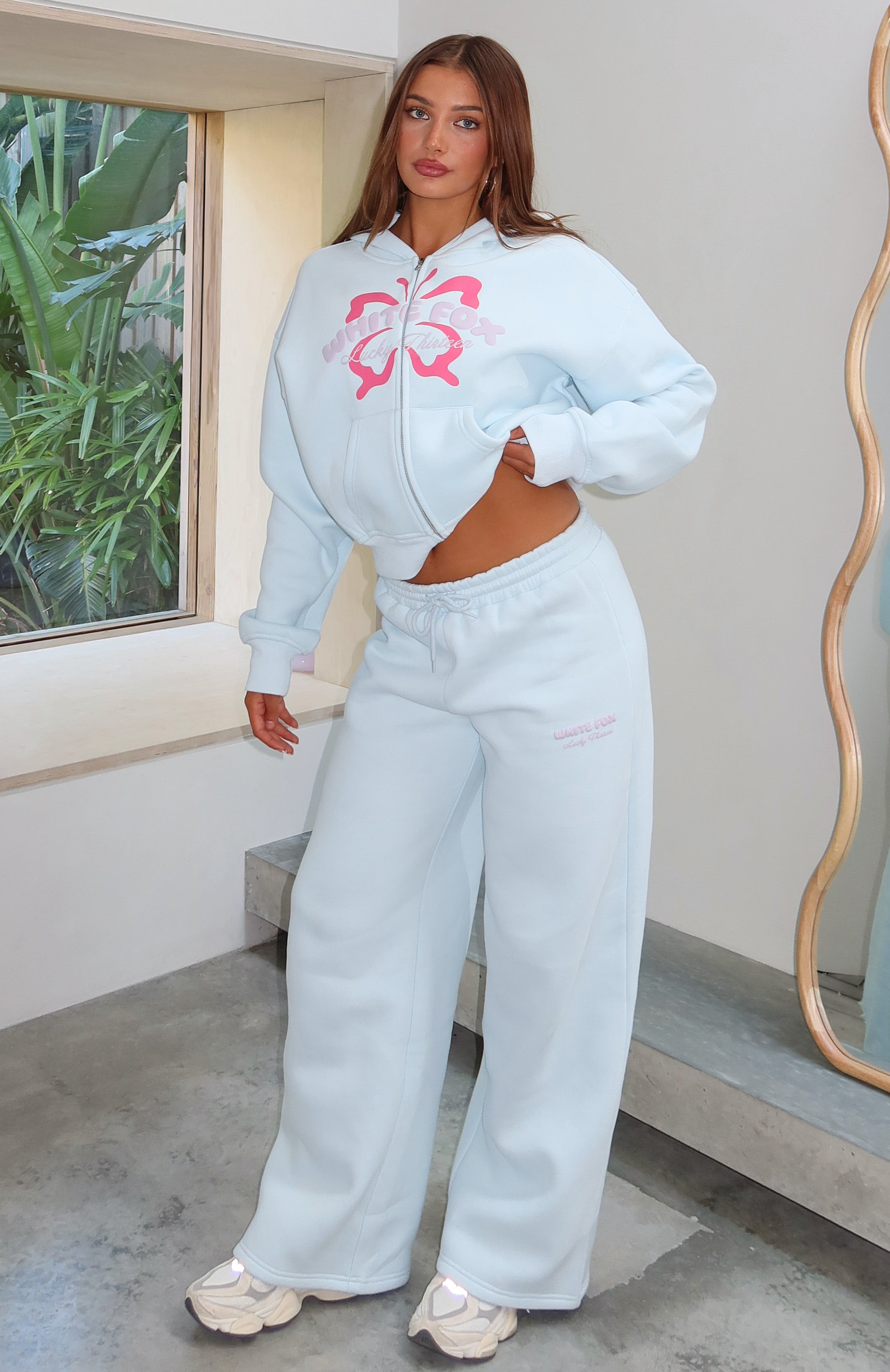 Lucky Thirteen Audrina Wide Leg Sweatpants Volcanic main image 1