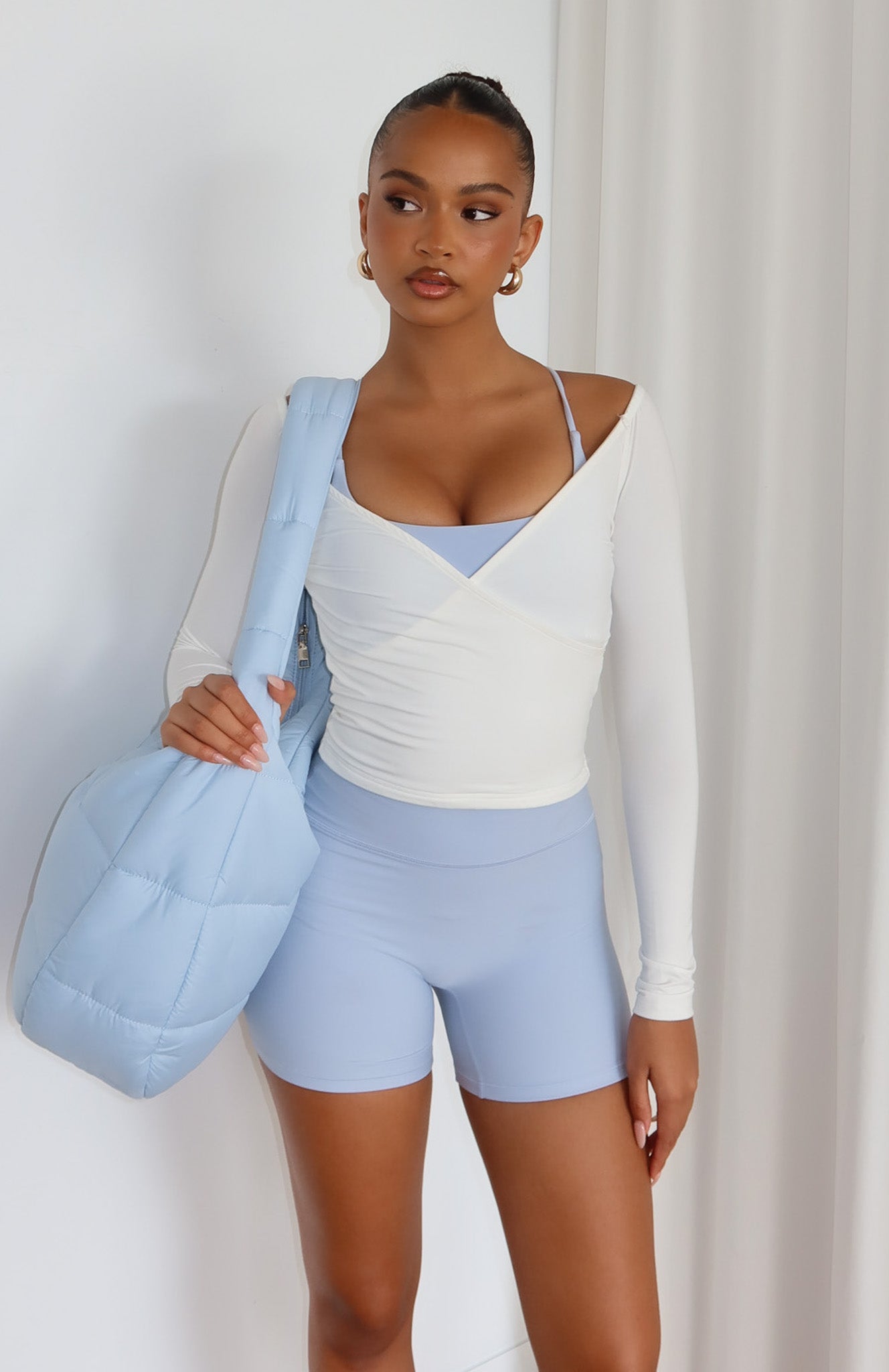 Mac Shoulder Bag Icy Blue | White Fox Boutique US