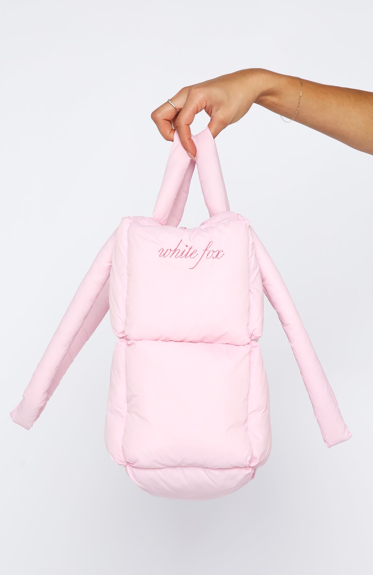 Puffer Strap/Marshmallow バックとのセット売り！！ Malik Puffer Shoulder Bag Marshmallow | White Fox Boutique US