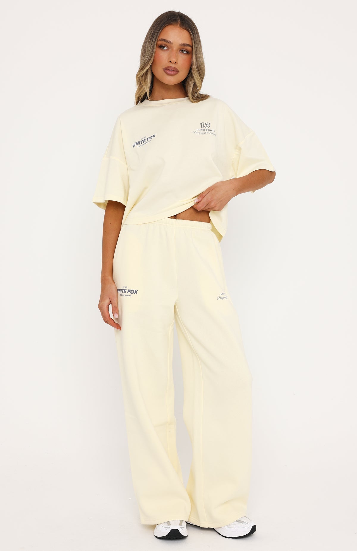 Never Missed Wide Leg Sweatpants Butter | White Fox Boutique US