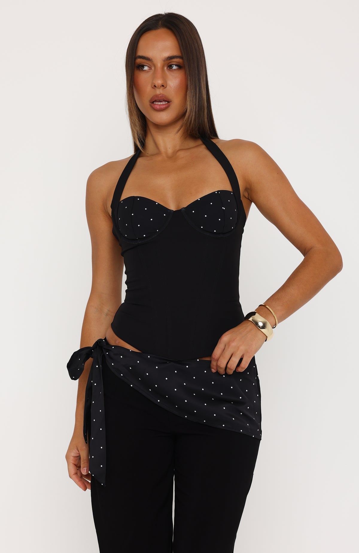 Night Kiss Bustier Black | White Fox Boutique US