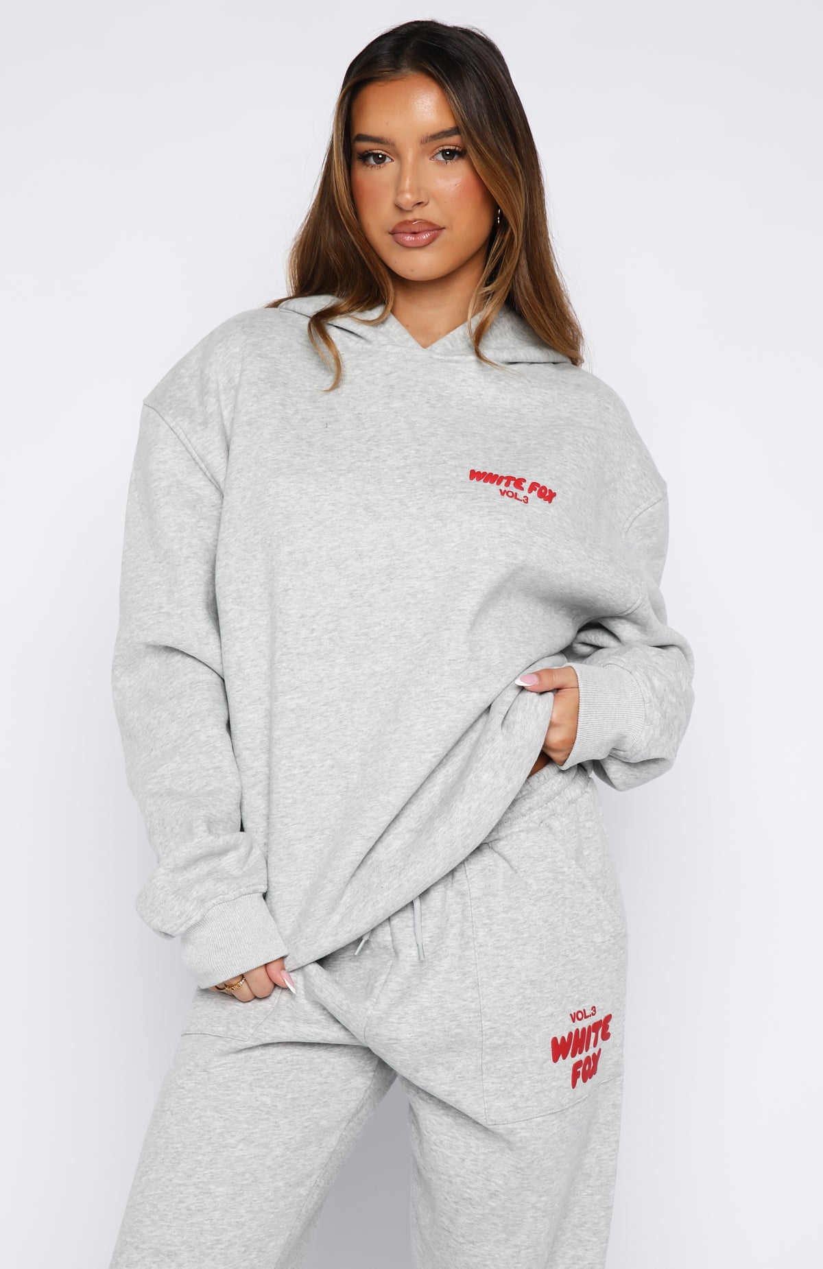 XG　フーディ Offstage Hoodie Alloy Grey | White Fox Boutique US
