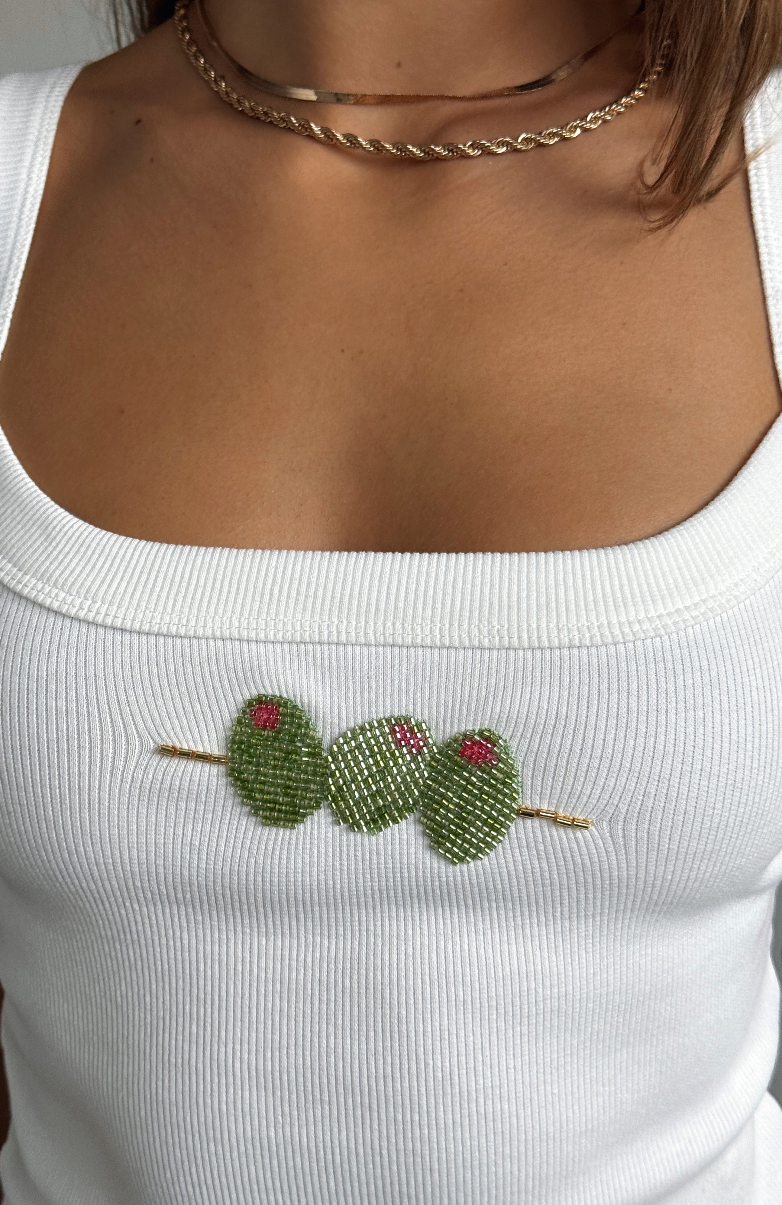 Olive Girly Tank Top White | White Fox Boutique US