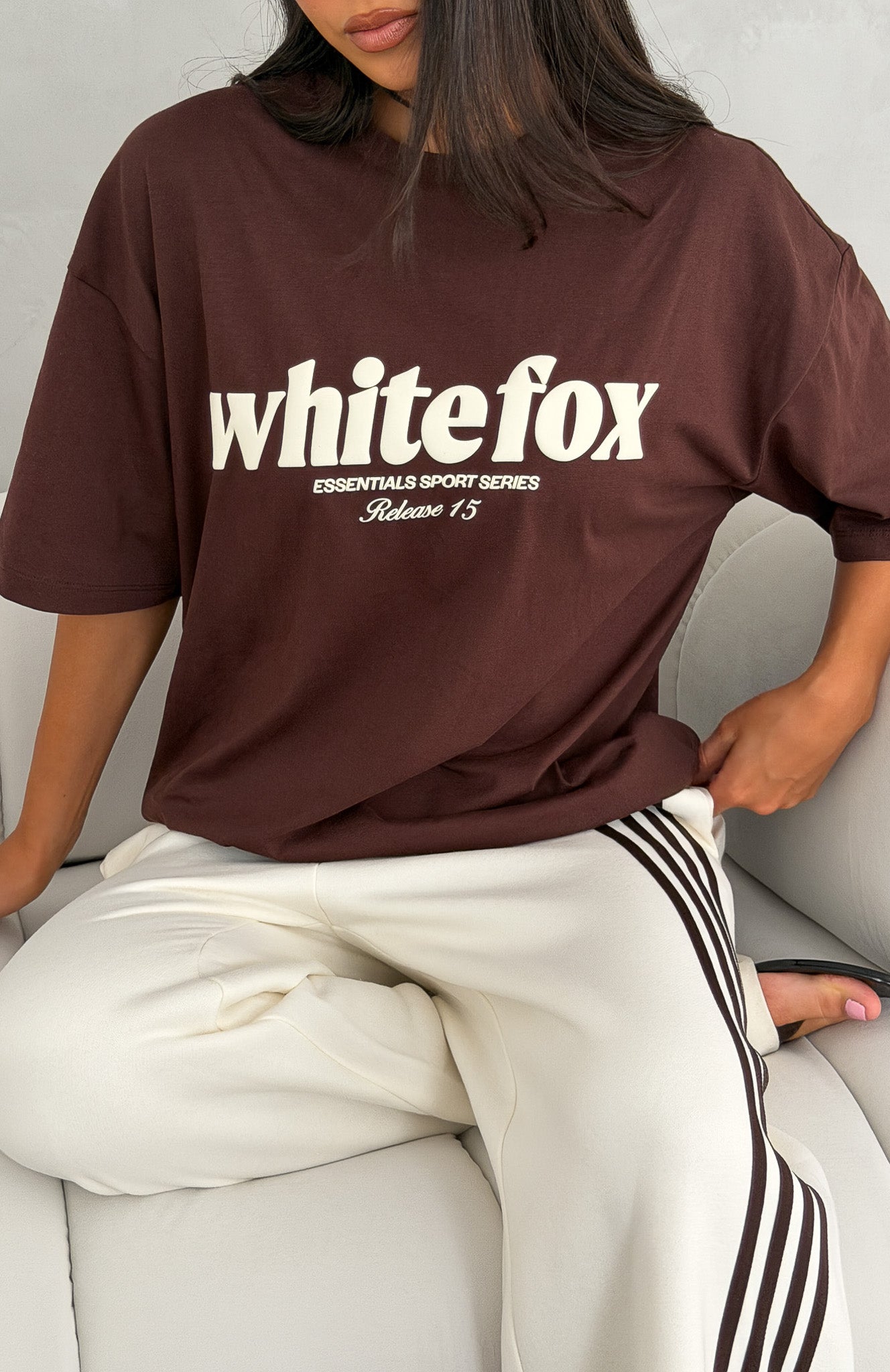 Release 15 Kiana Oversized Tee Chocolate | White Fox Boutique US