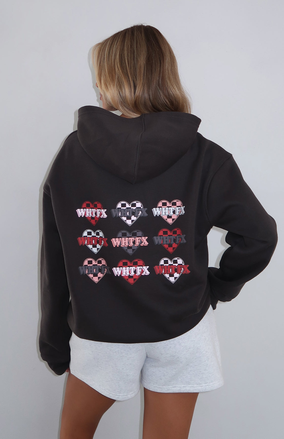 She's Too Nice Oversized Hoodie Charcoal | White Fox Boutique US