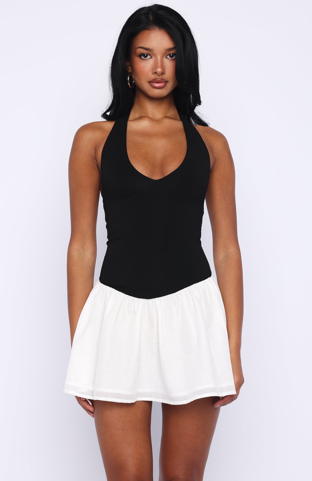 sachin and babi light blue dress Halter tennis minidress | Twik | Women's Short Dresses main image 0