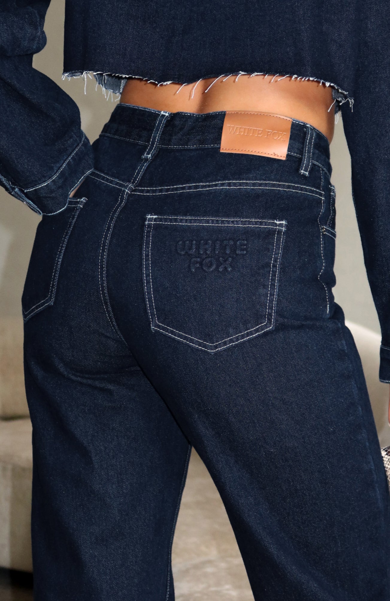 Jean Fox Racing Jet Crop Pour Femme Junior - Taille 3 - Stretch Délavé Foncé