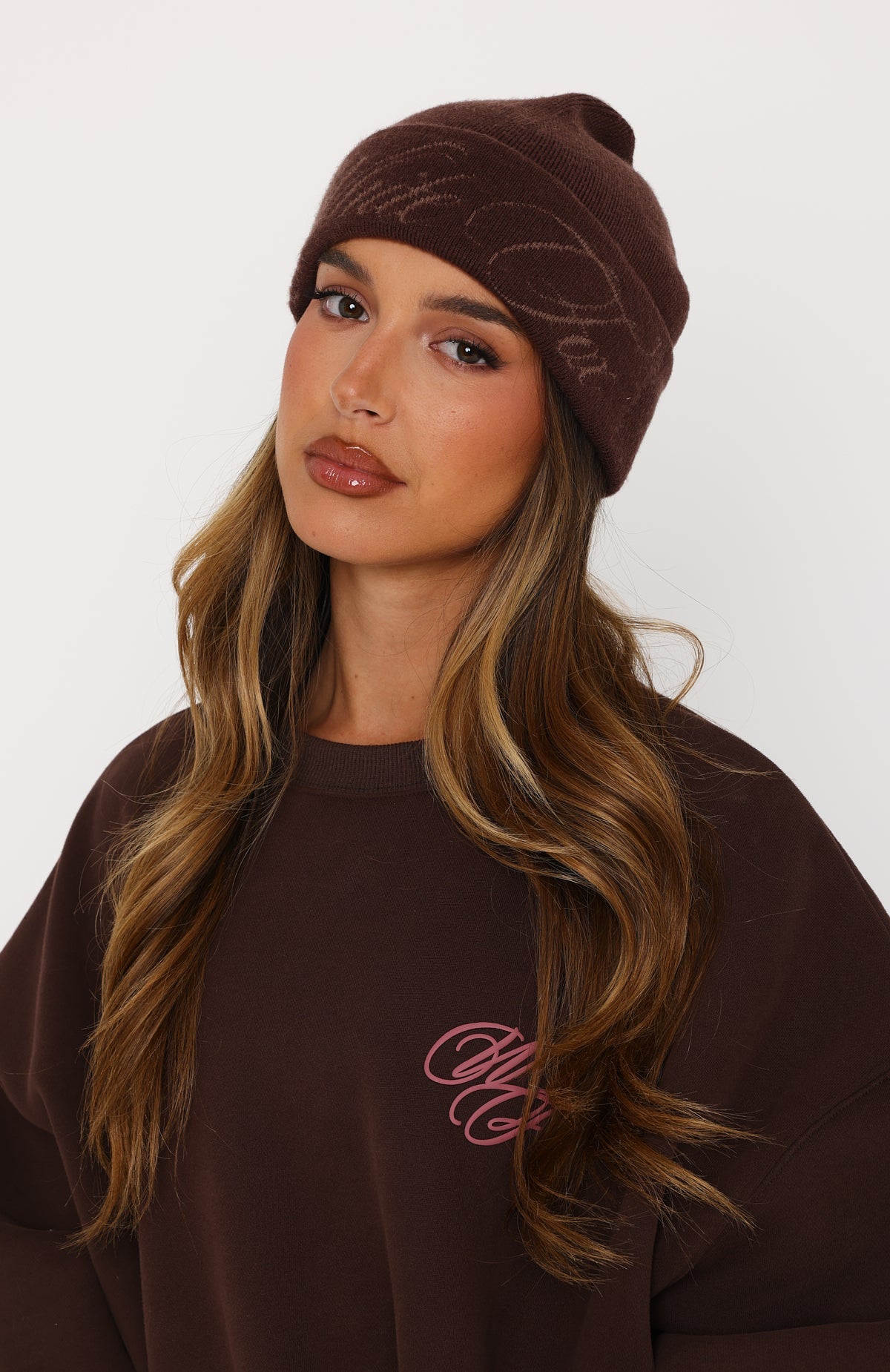 完売！新品☆L'Appartement グッド グリーフ BEANIE☆ブラウン Studio 17 Agnes Beanie Chocolate | White Fox Boutique US