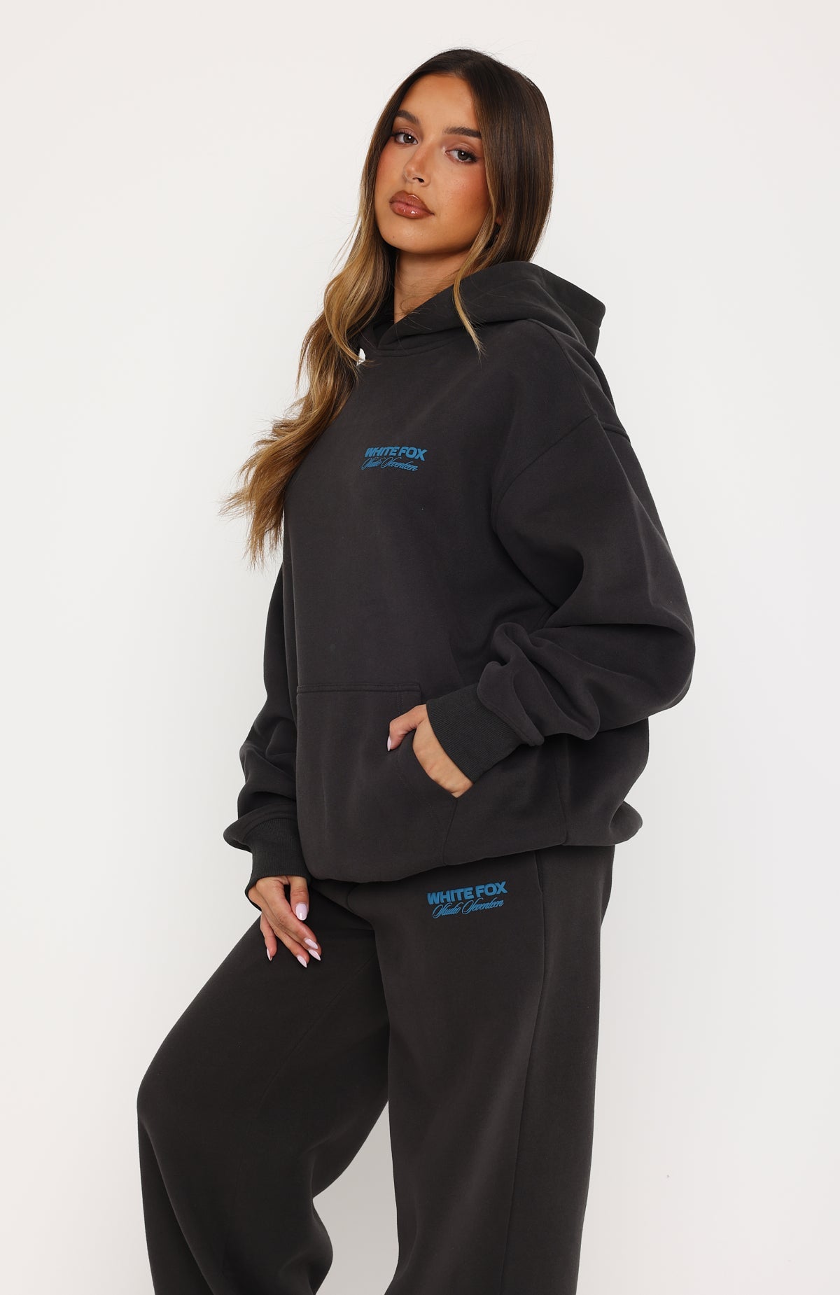 Studio 17 Tallulah Oversized Hoodie Charcoal | White Fox Boutique US