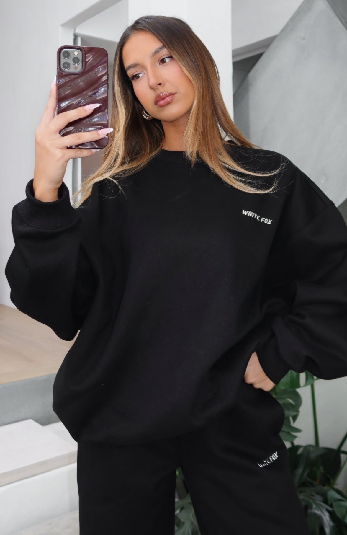 Test Drive Oversized Sweater Black | White Fox Boutique US