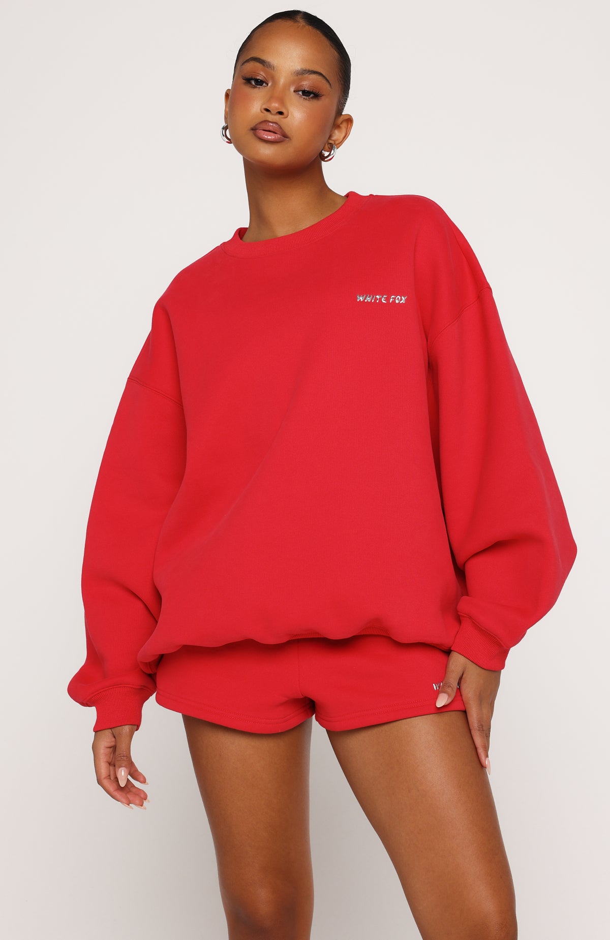 Test Drive Oversized Sweater Red | White Fox Boutique US