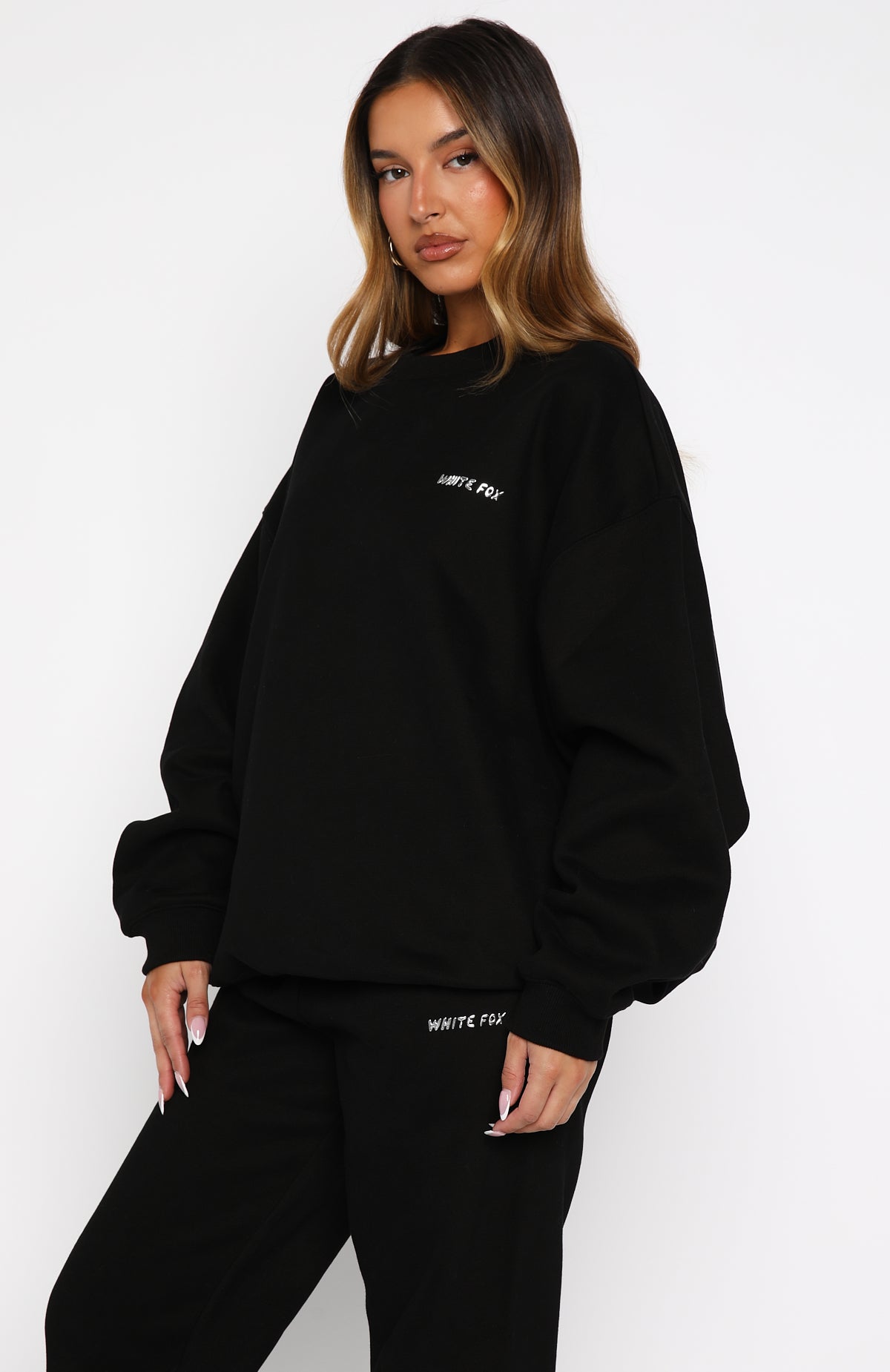 Test Drive Oversized Sweater Black | White Fox Boutique US