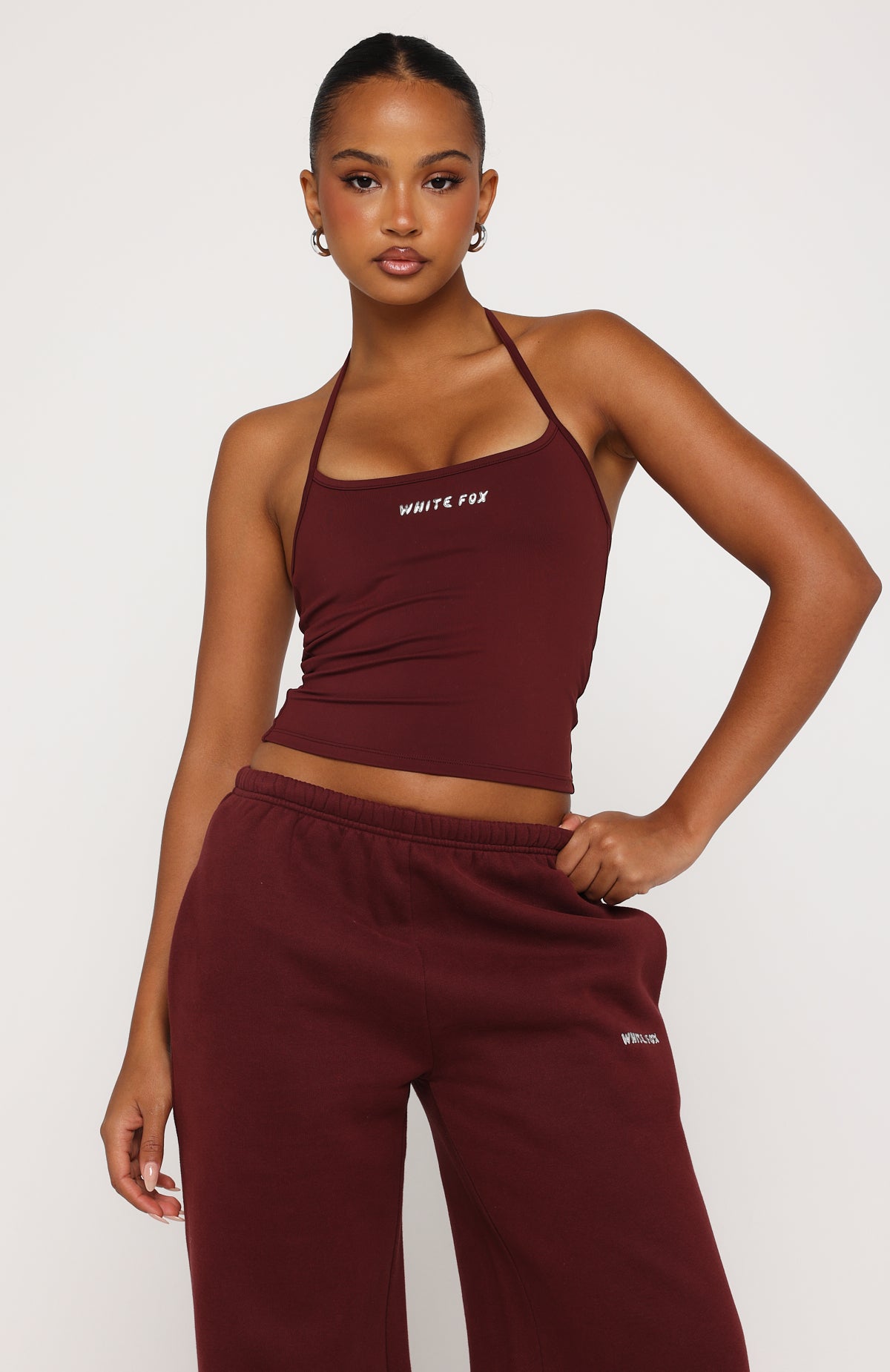 Test Drive Halter Top Dark Cherry | White Fox Boutique US