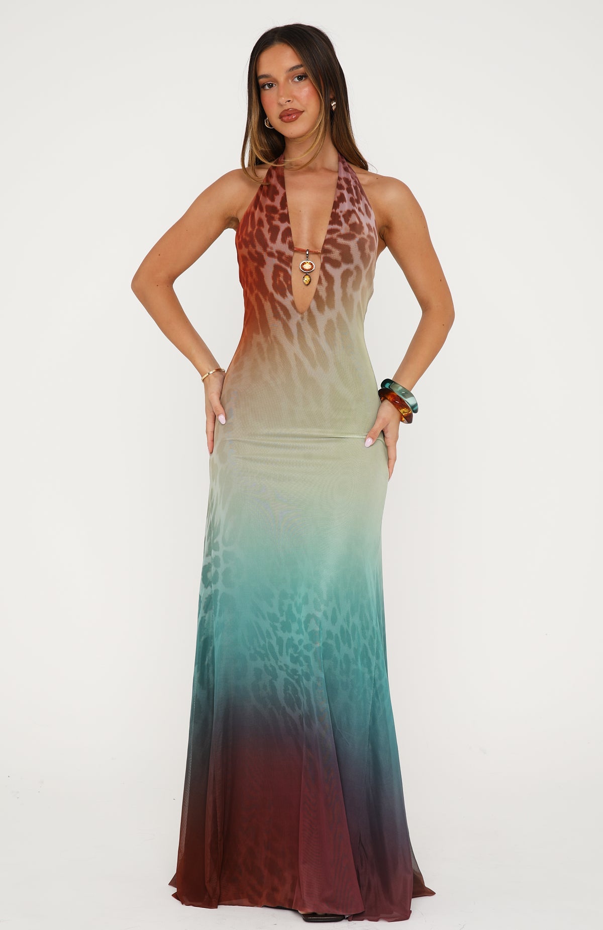 The Flirt Maxi Dress Opal Halo | White Fox Boutique US