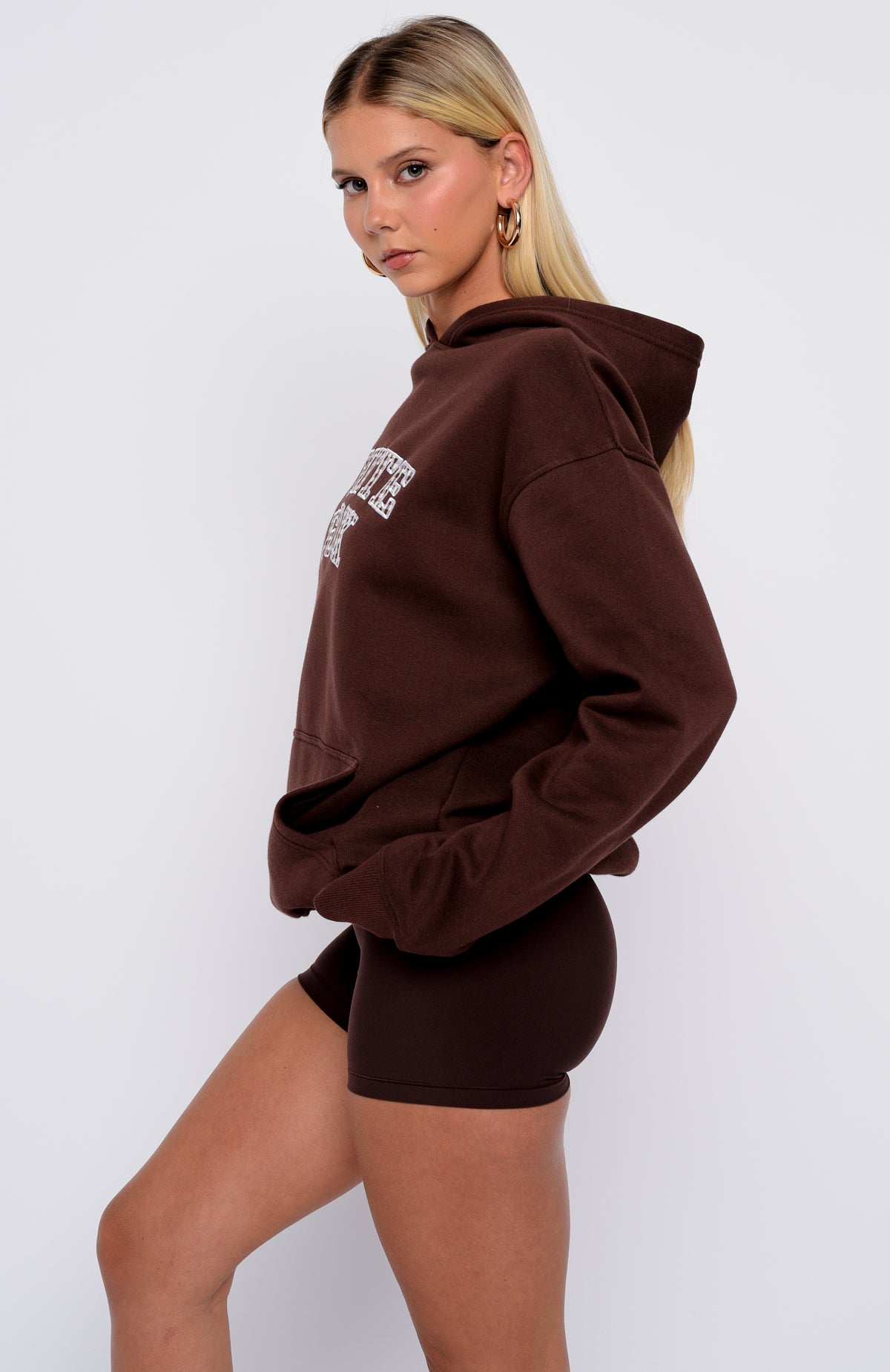 Took The Fall Oversized Hoodie Chocolate | White Fox Boutique US