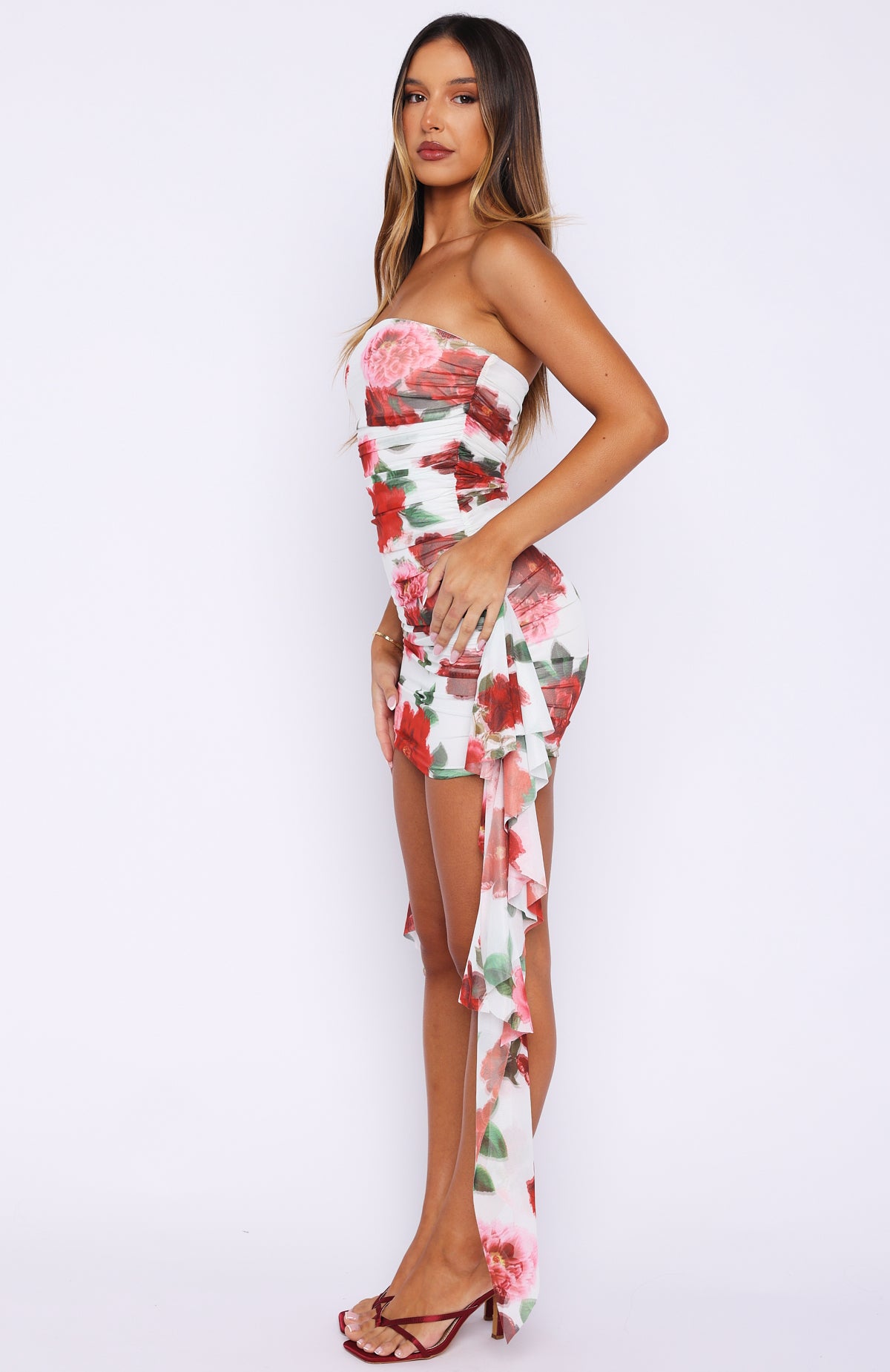 heirloom mini dress Valentine Muse Strapless Mini Dress Heirloom Bloom