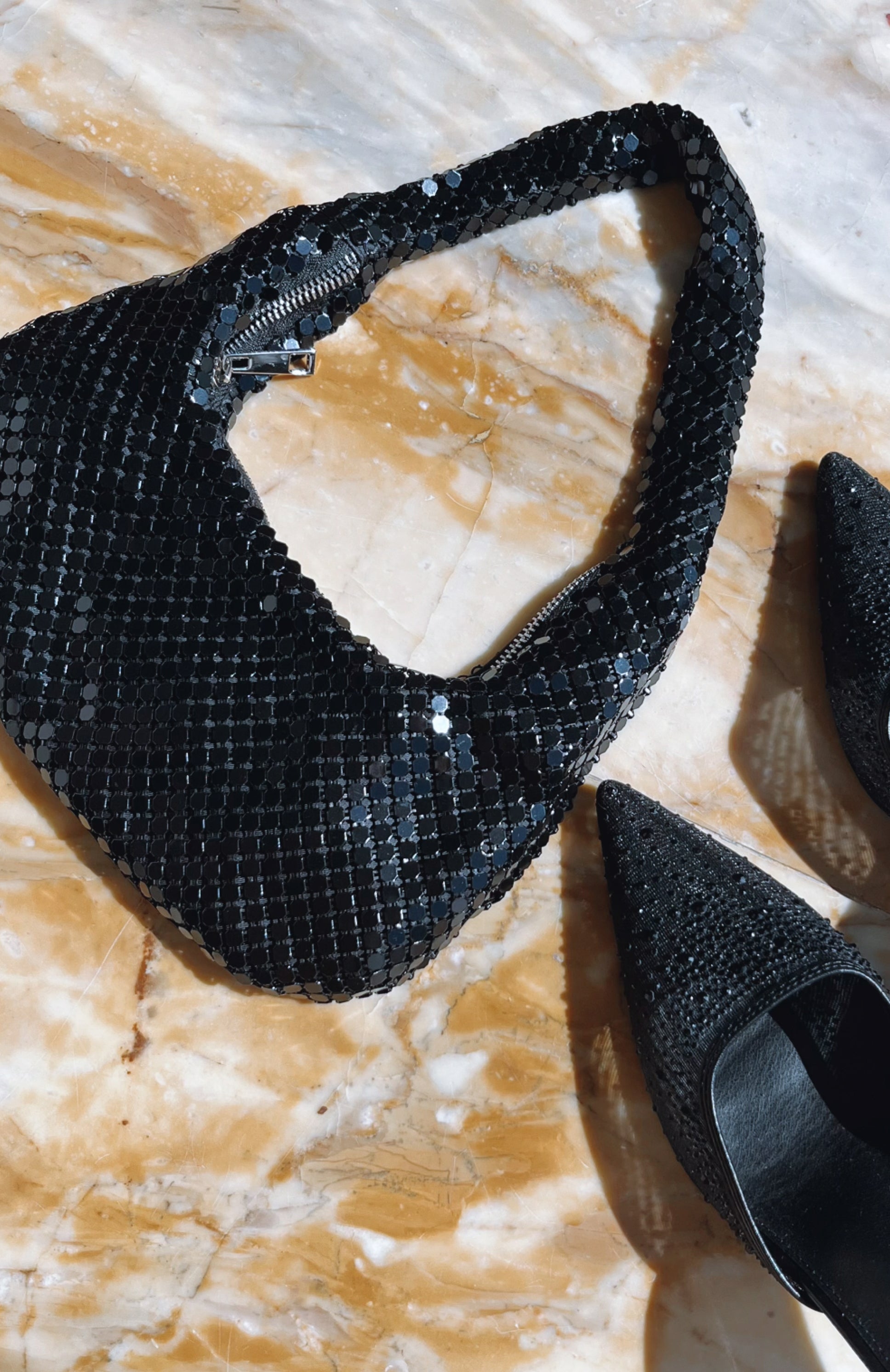 Vanita Shoulder Bag Black | White Fox Boutique US