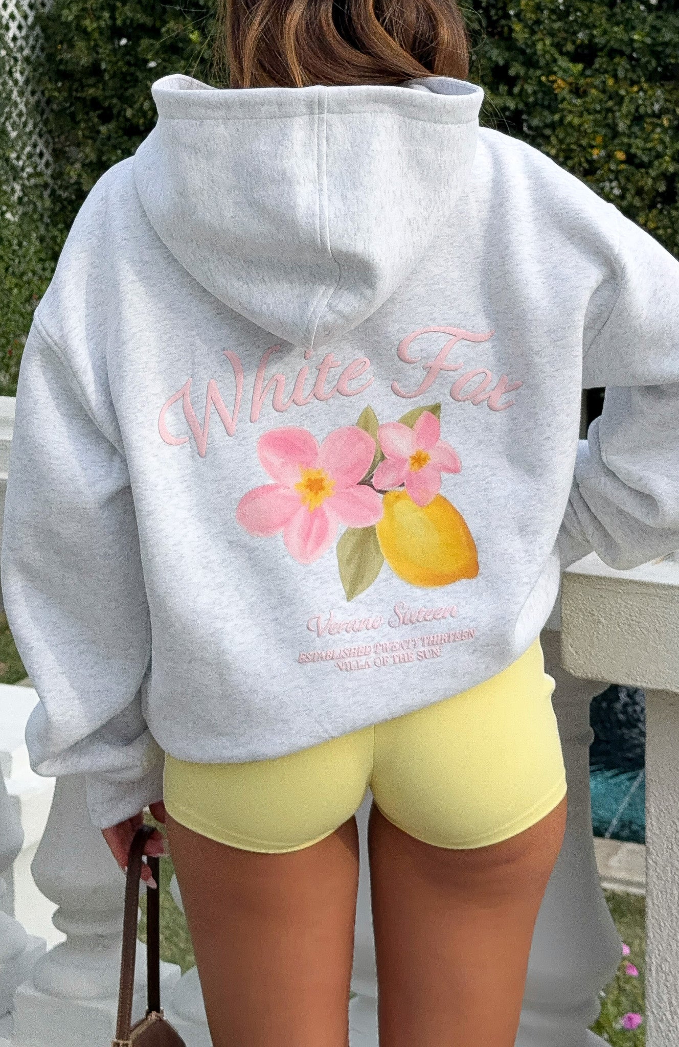 Verano Sixteen Valeria Oversized Hoodie Grey Marle | White Fox