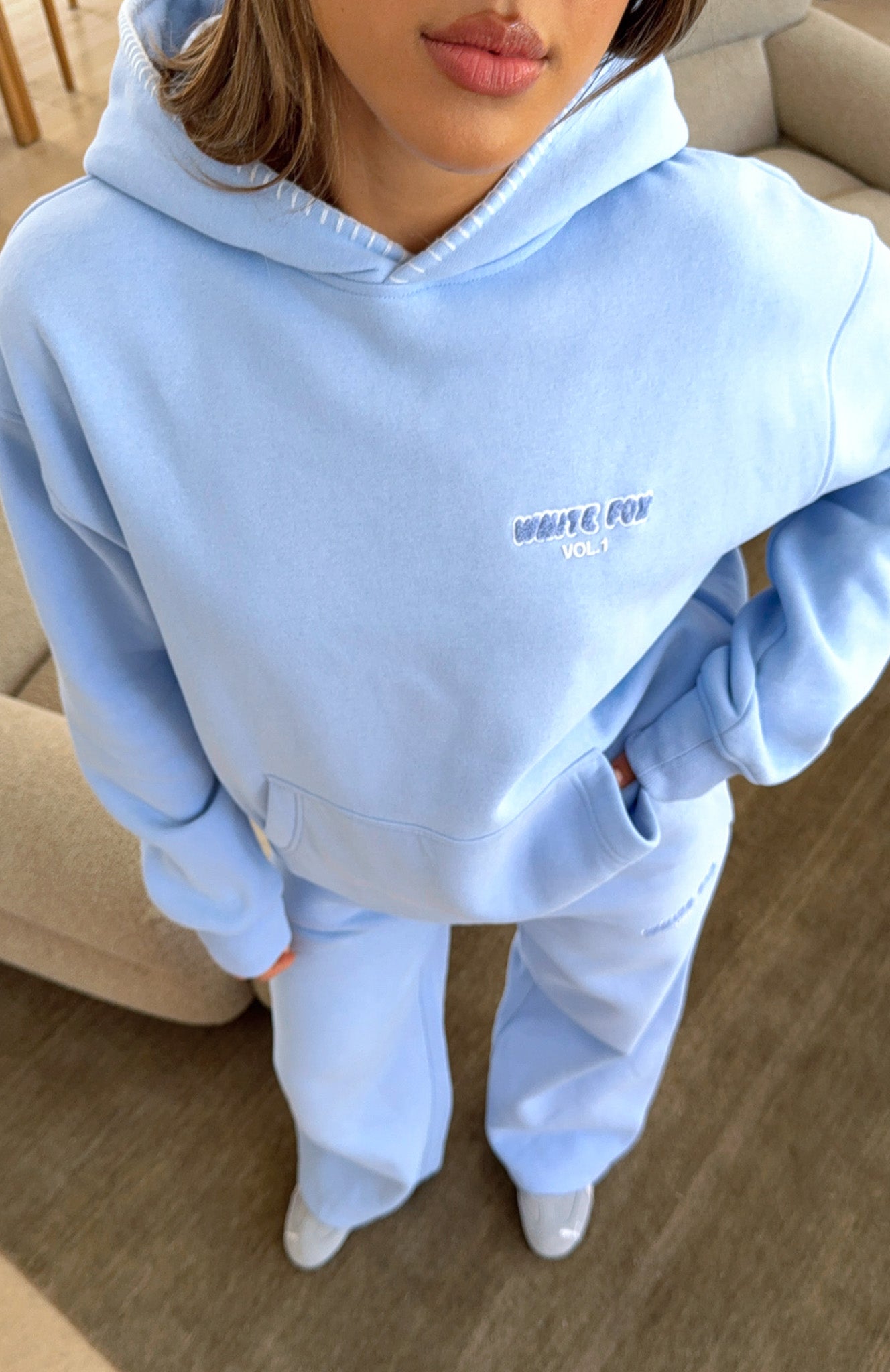 Vol. 1 Oversized Hoodie Blue | White Fox Boutique US