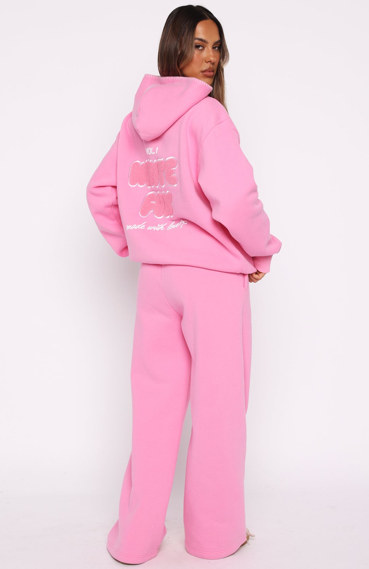 Vol. 1 Wide Leg Sweatpants Bubblegum | White Fox Boutique US