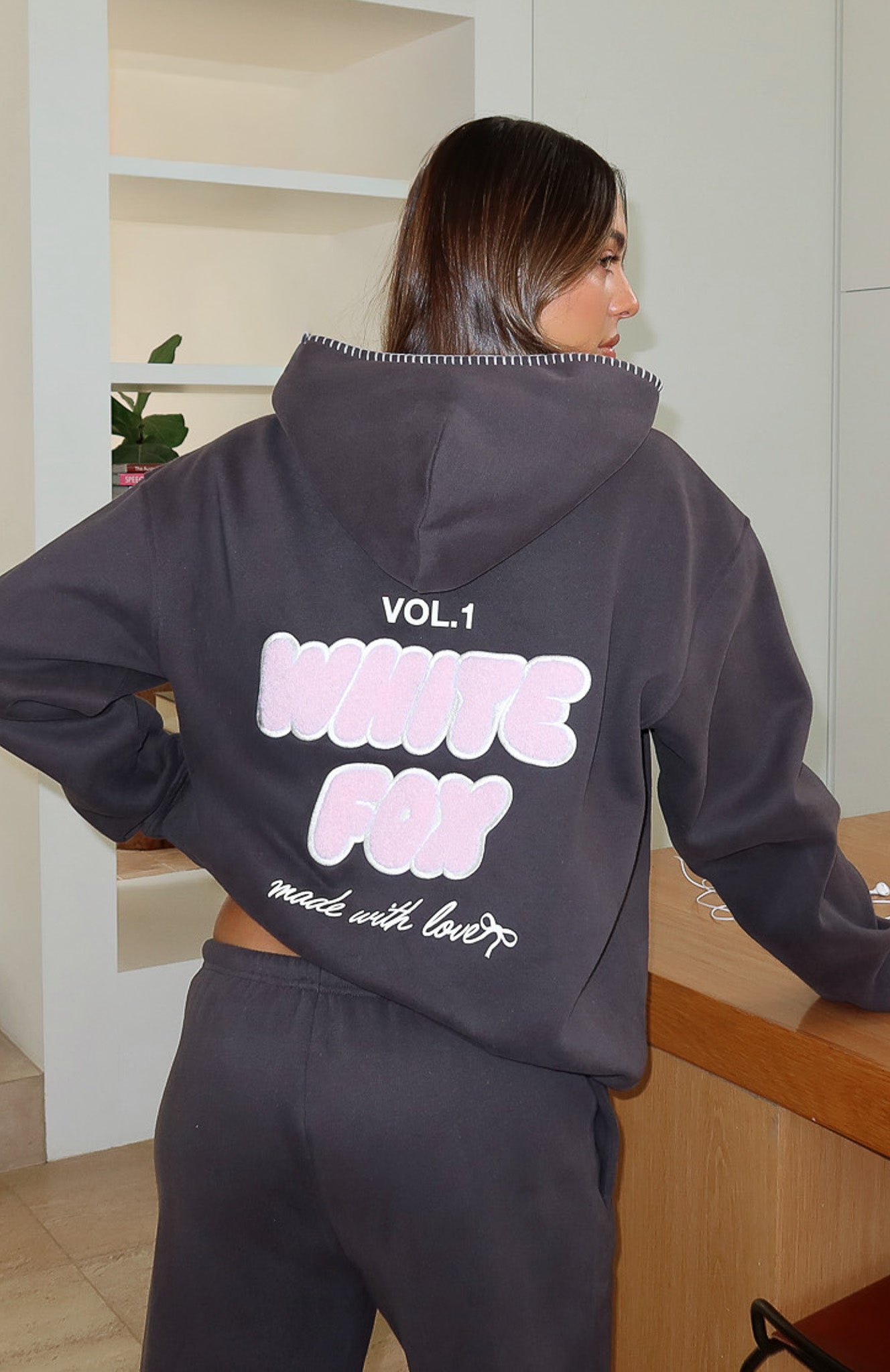 Vol. 1 Oversized Hoodie Charcoal | White Fox Boutique US