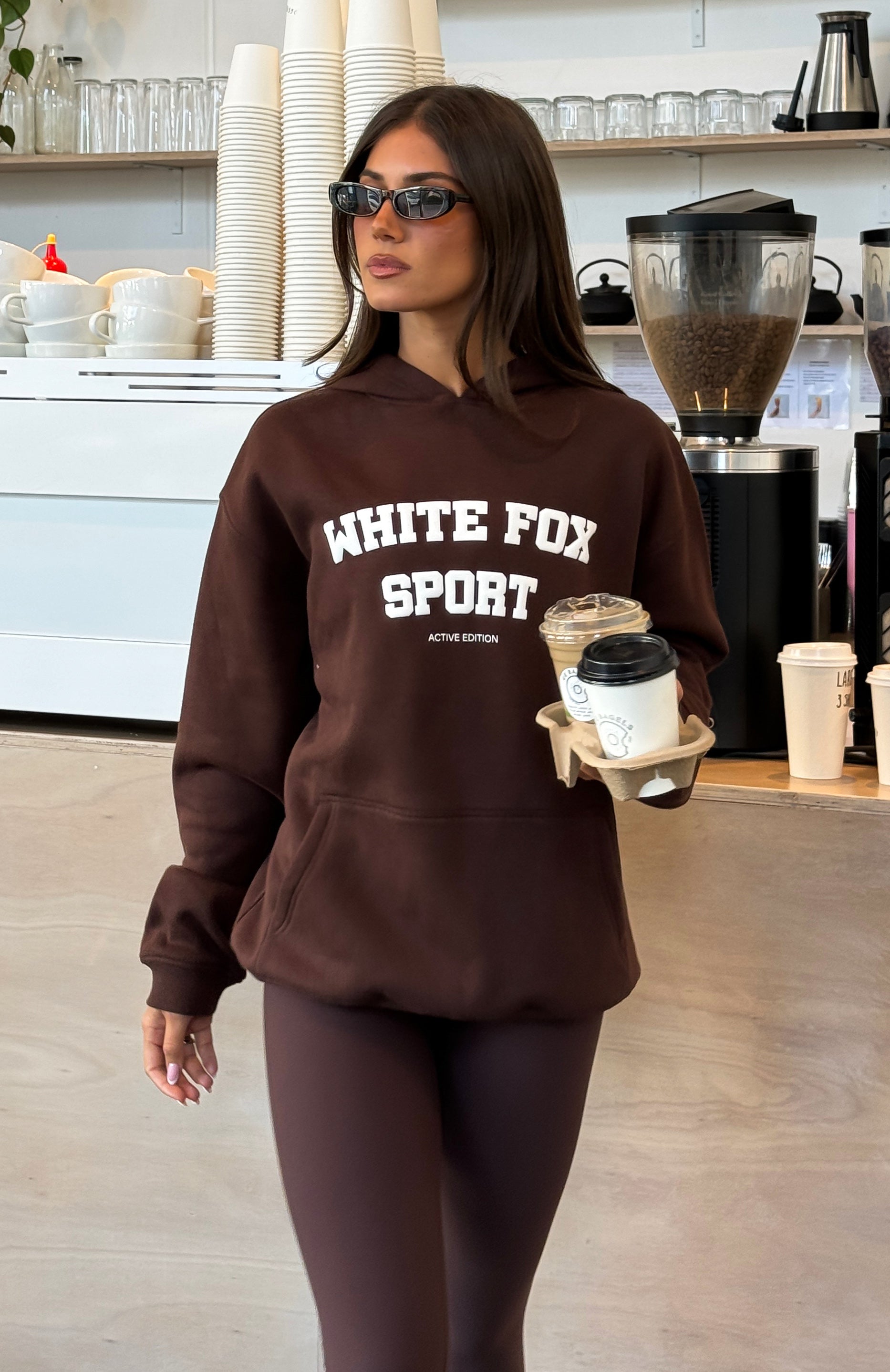 Winning Team Oversized Hoodie Chocolate | White Fox Boutique US