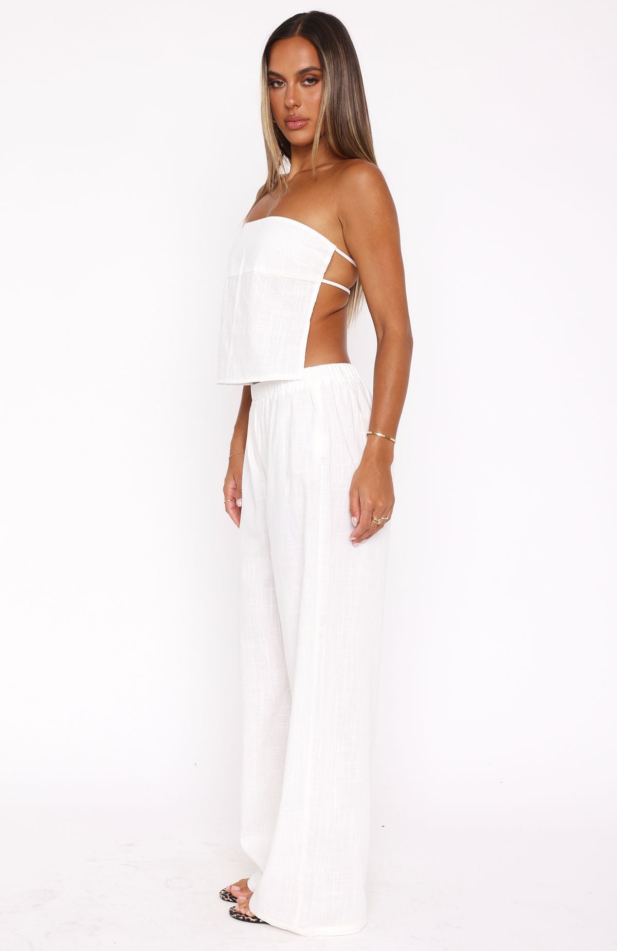 I Knew You'd Leave Pants White | White Fox Boutique US