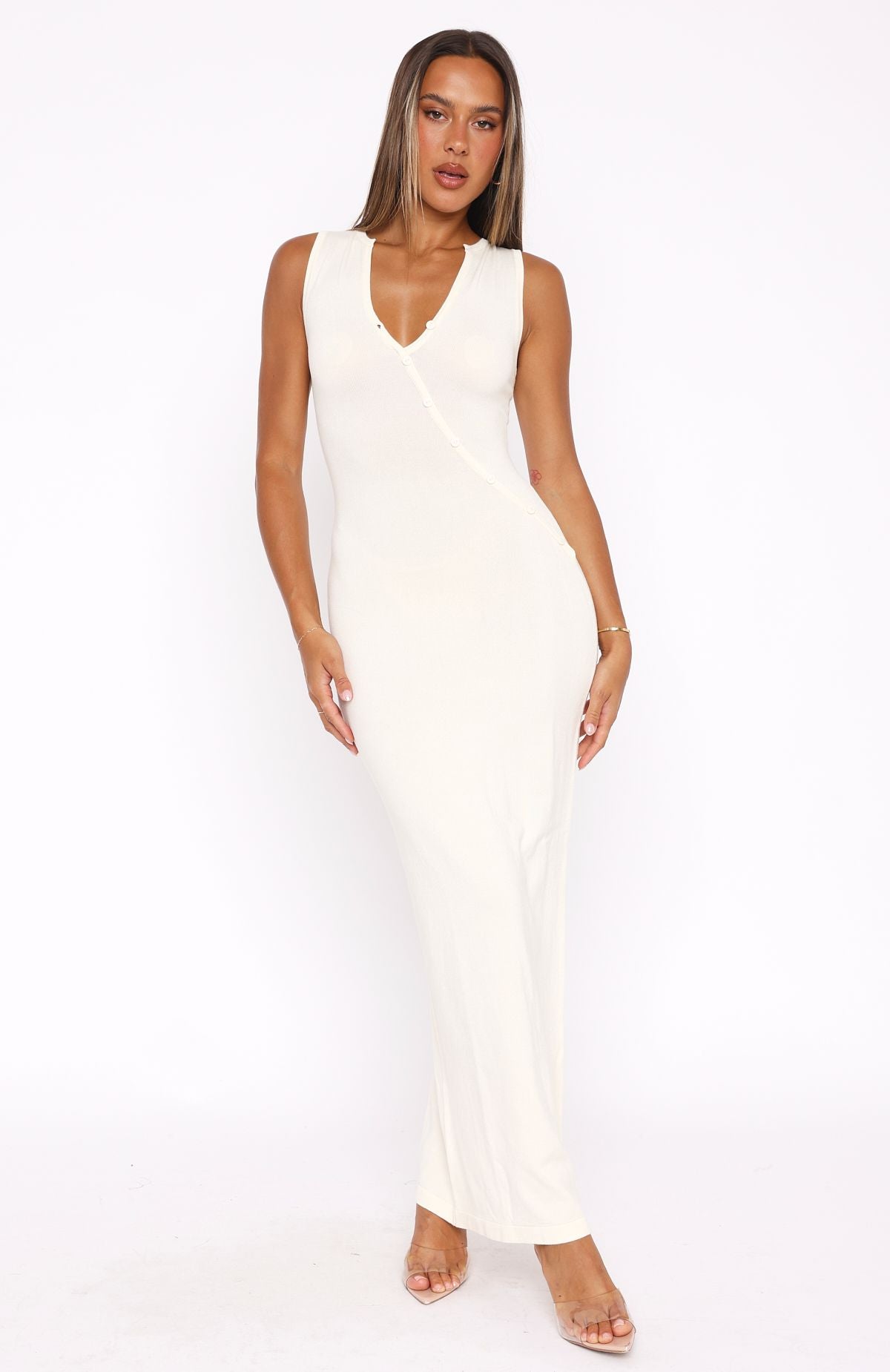 long sleeve aline dress Long Sleeve A-line Maxi Poplin Dress – shopaleena