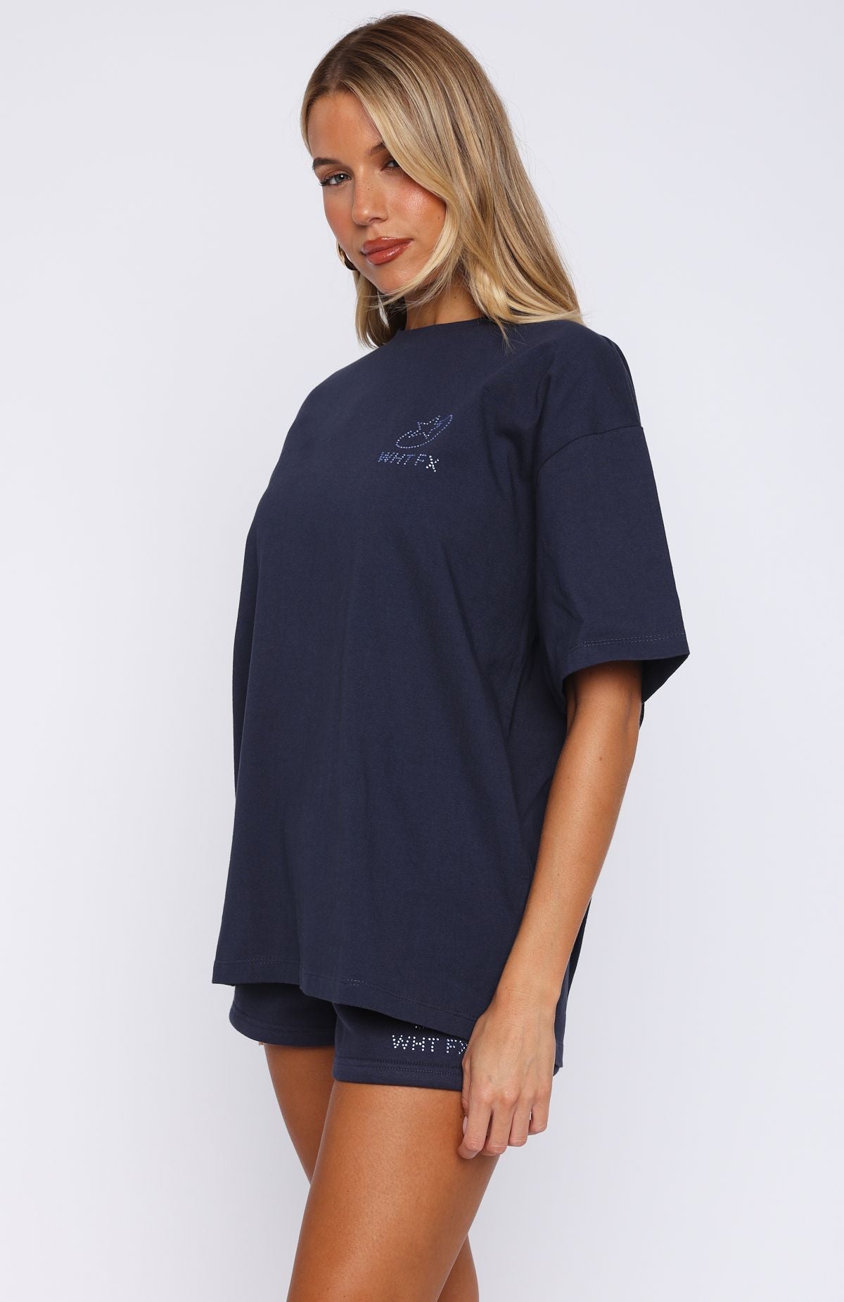 Always Shining Oversized Tee Navy | White Fox Boutique US