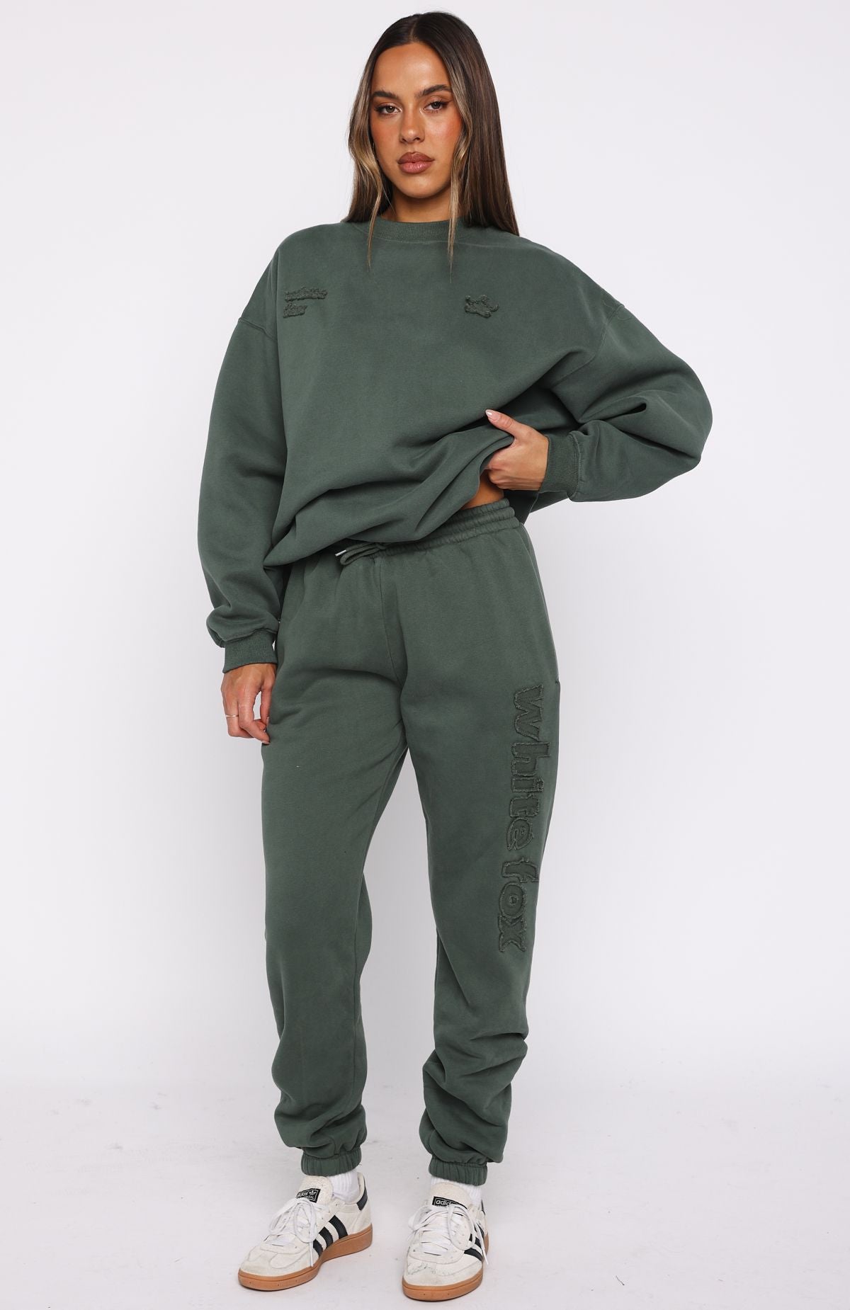 From The Archives Lexi Sweatpants Khaki | White Fox Boutique US