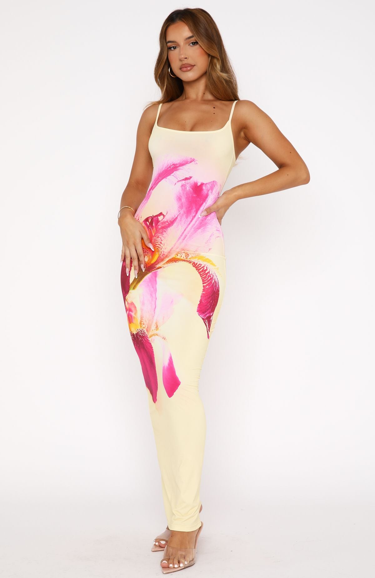 feeling the heat maxi dress Feeling The Heat Maxi Dress Lemon Spritz