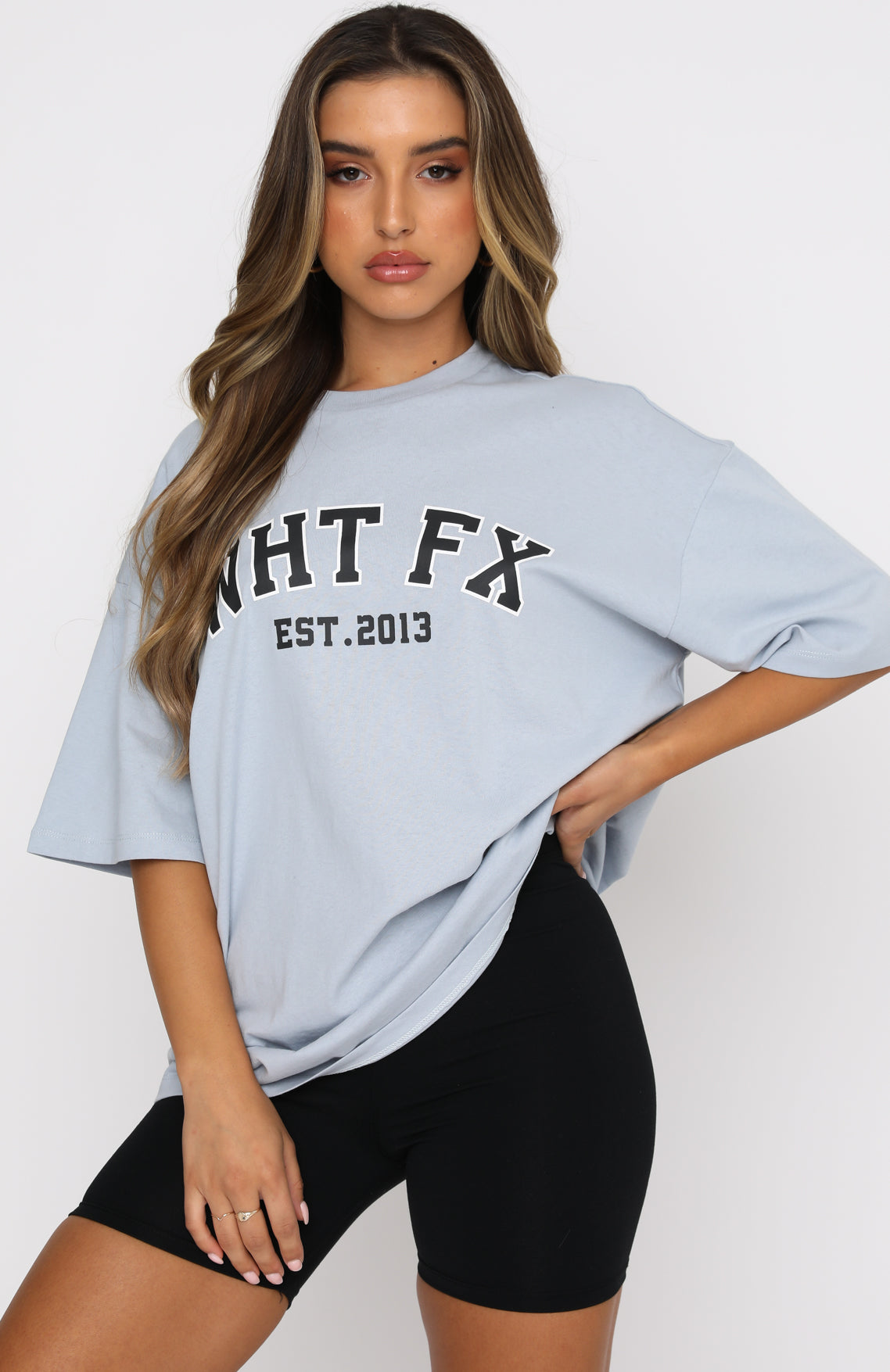 Varsity Tee Dusty Blue