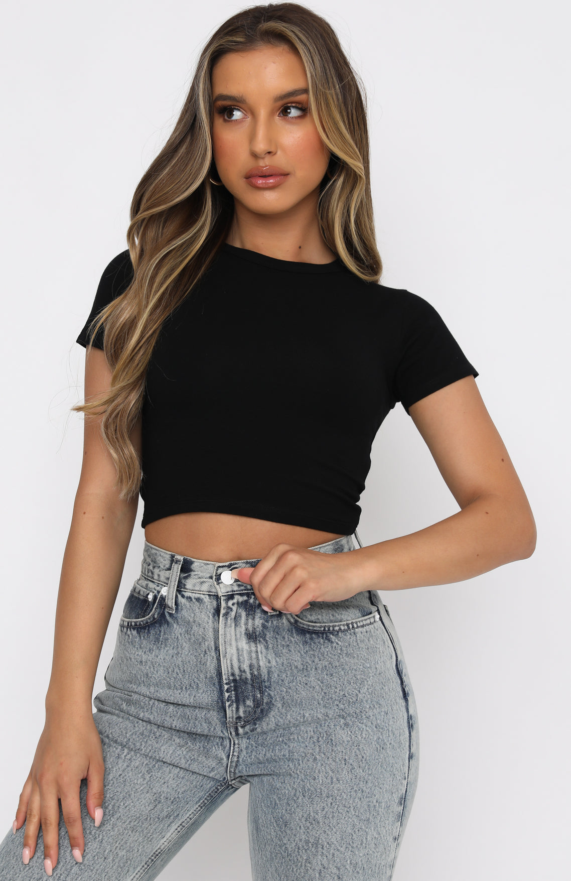 White Fox Boutique All for One Ribbed Crop