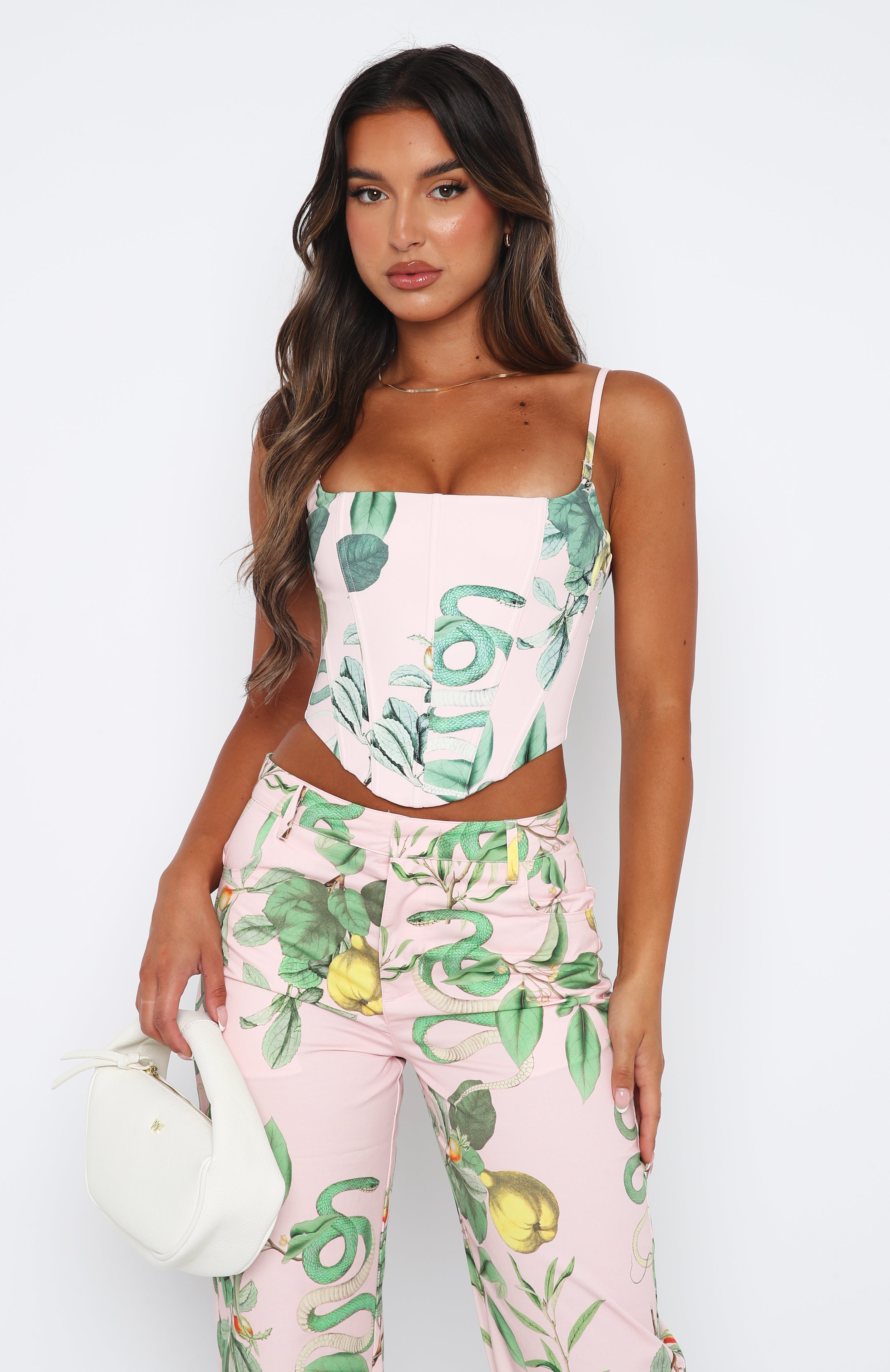 Nothing New Bustier Tropical Lily