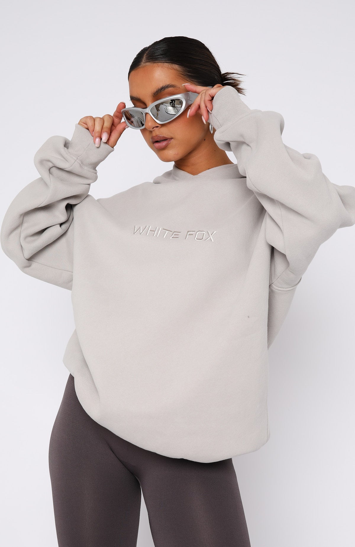 Stay Lifted Oversized Hoodie Moon | White Fox Boutique US
