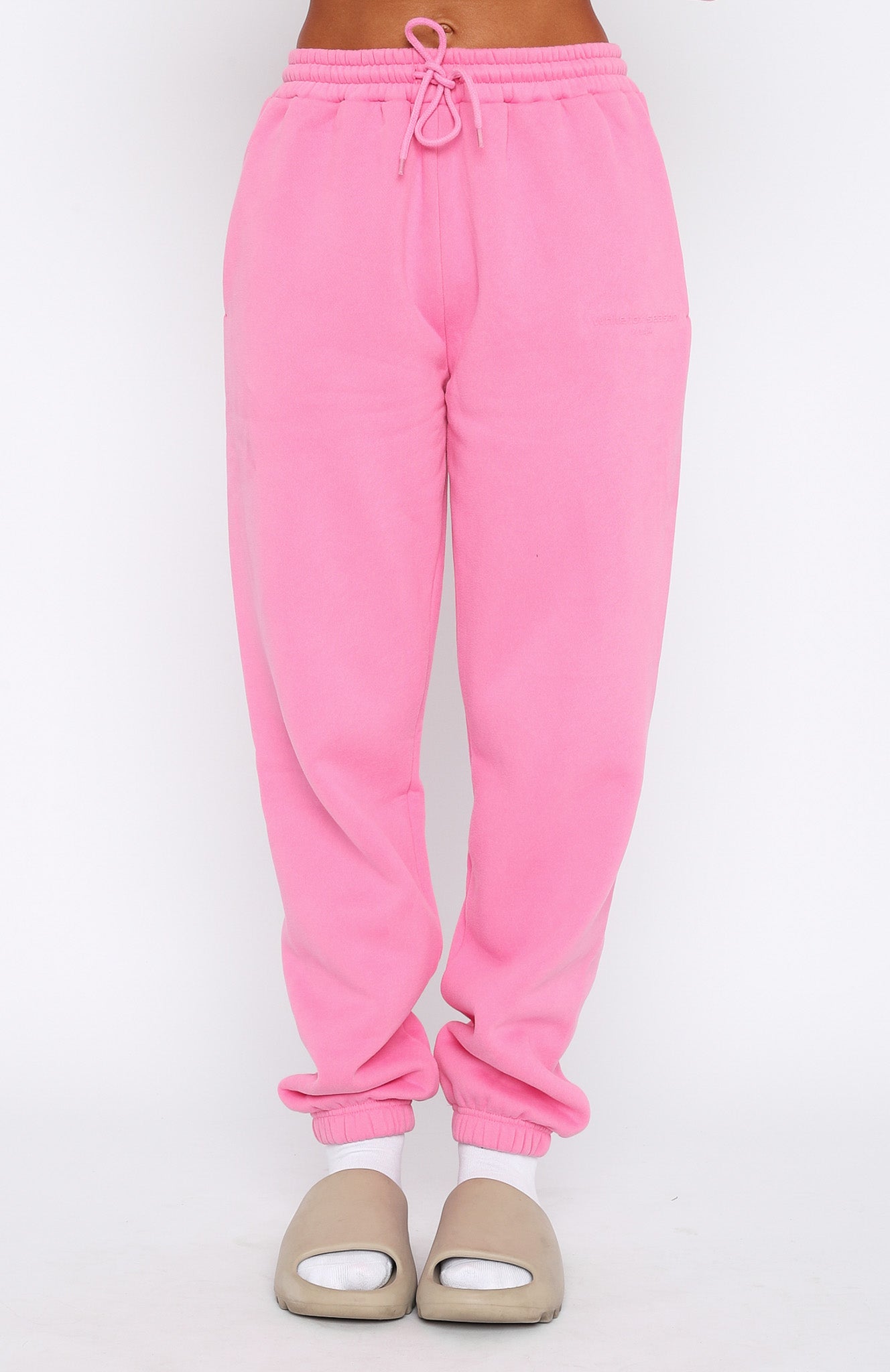 Pink Glitter Sparkly Stripe Drawstring Joggers. - Want That Trend