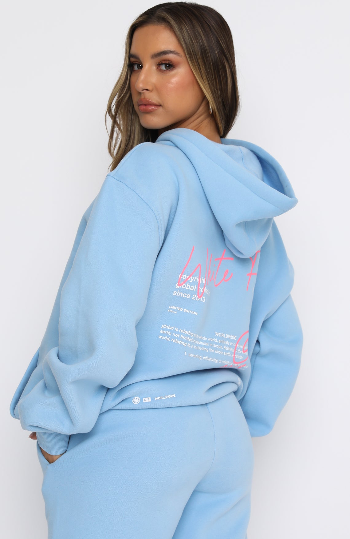 blue la hoodie