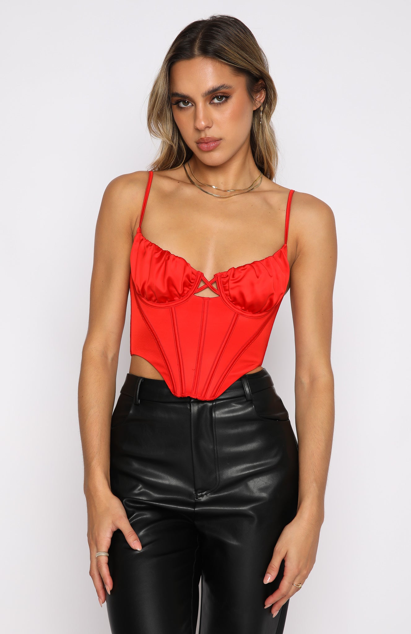 Careless Nights Bustier Red | White Fox Boutique US