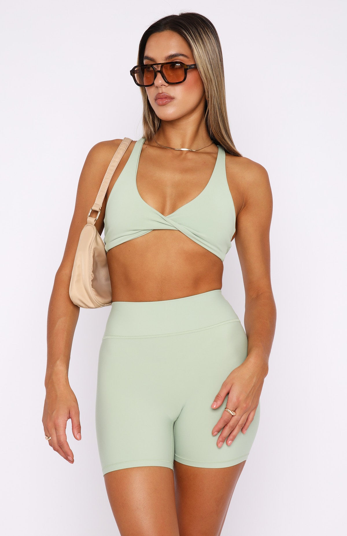 Sage Collective Women's Solid-Hued Sports Bra 