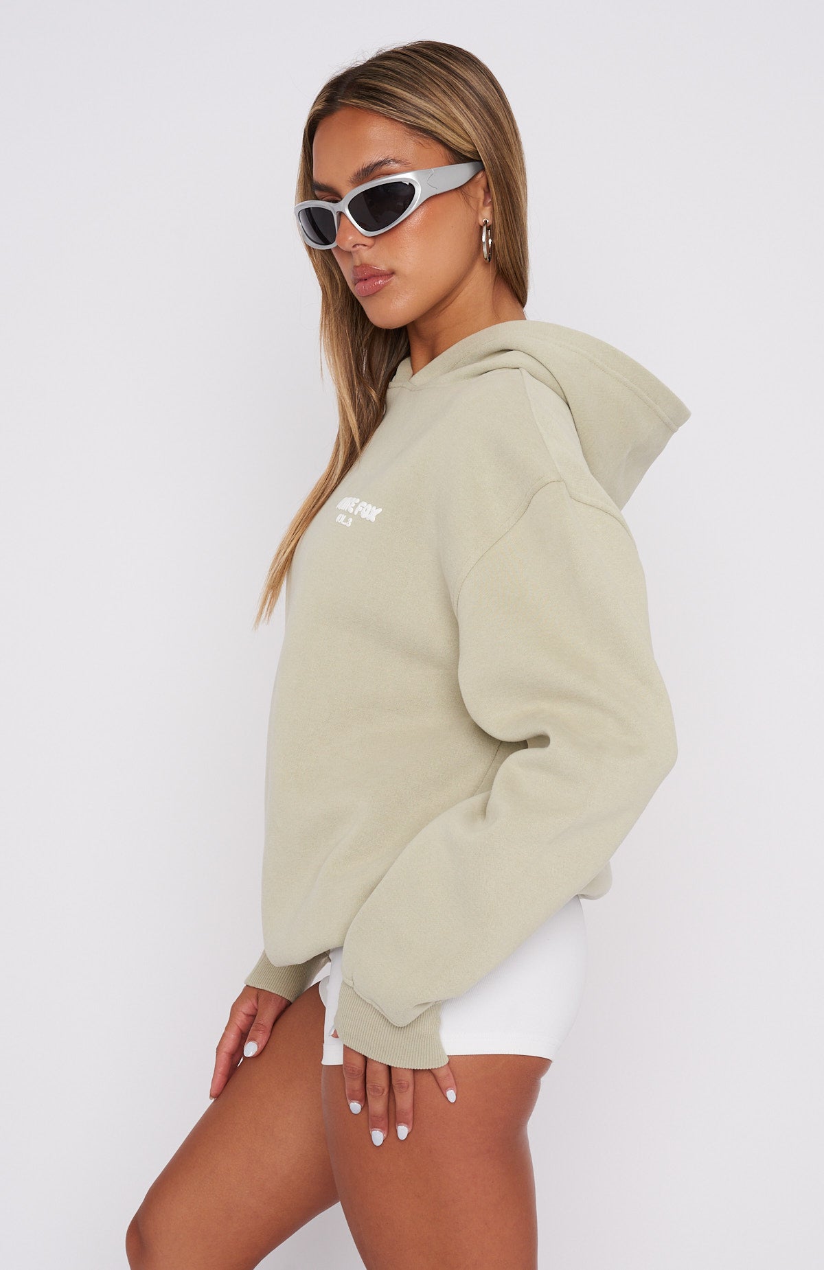 Offstage Hoodie Moss White Fox Boutique US - Main Image