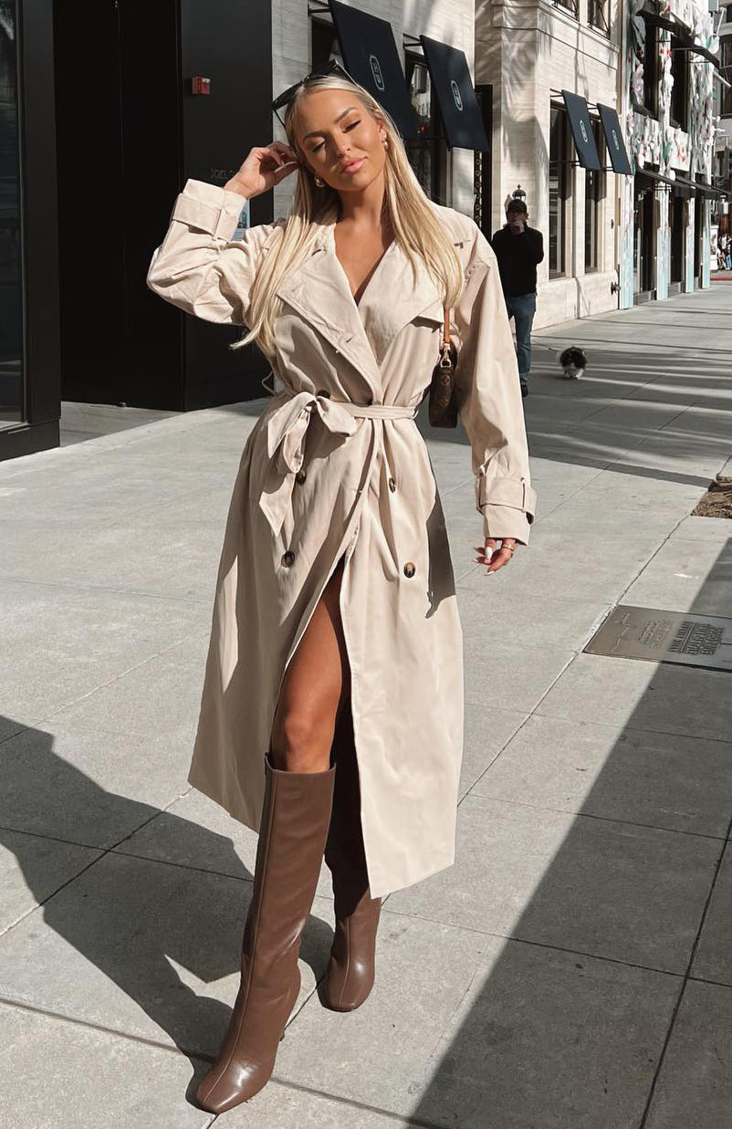 White Fox Boutique Feeling Fine Trench Coat