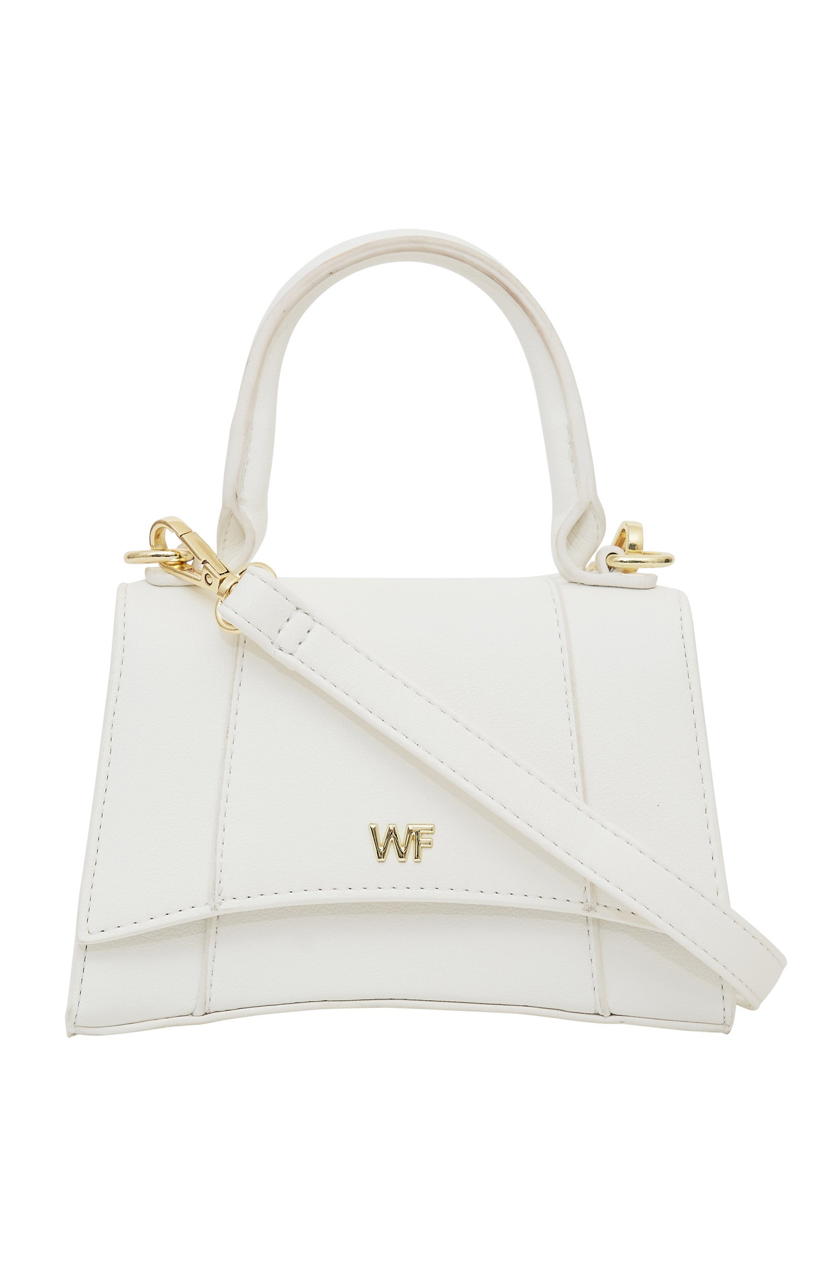 White discount mini handbag