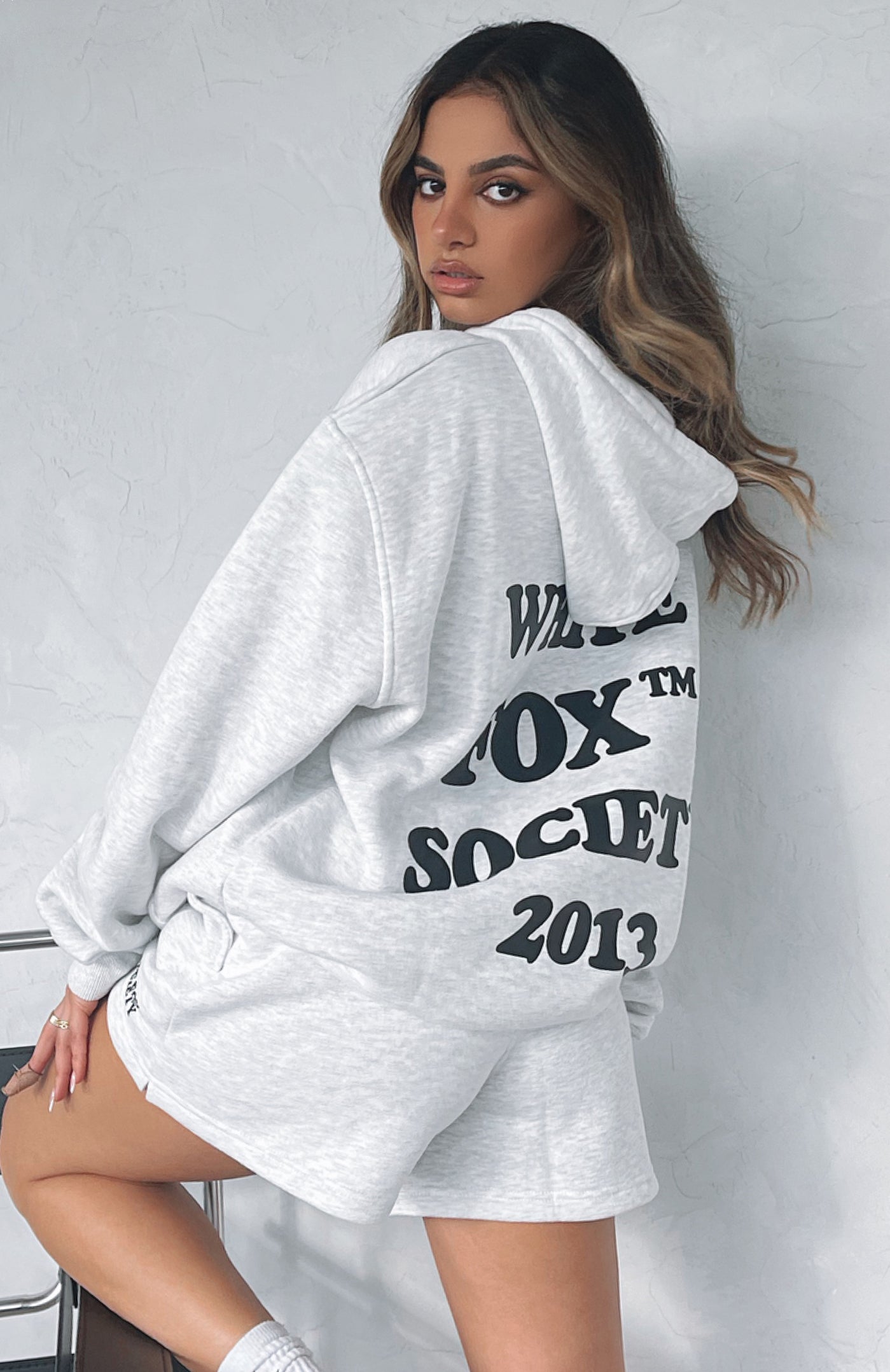 Go Bold Hoodie Grey Marle | White Fox Boutique US