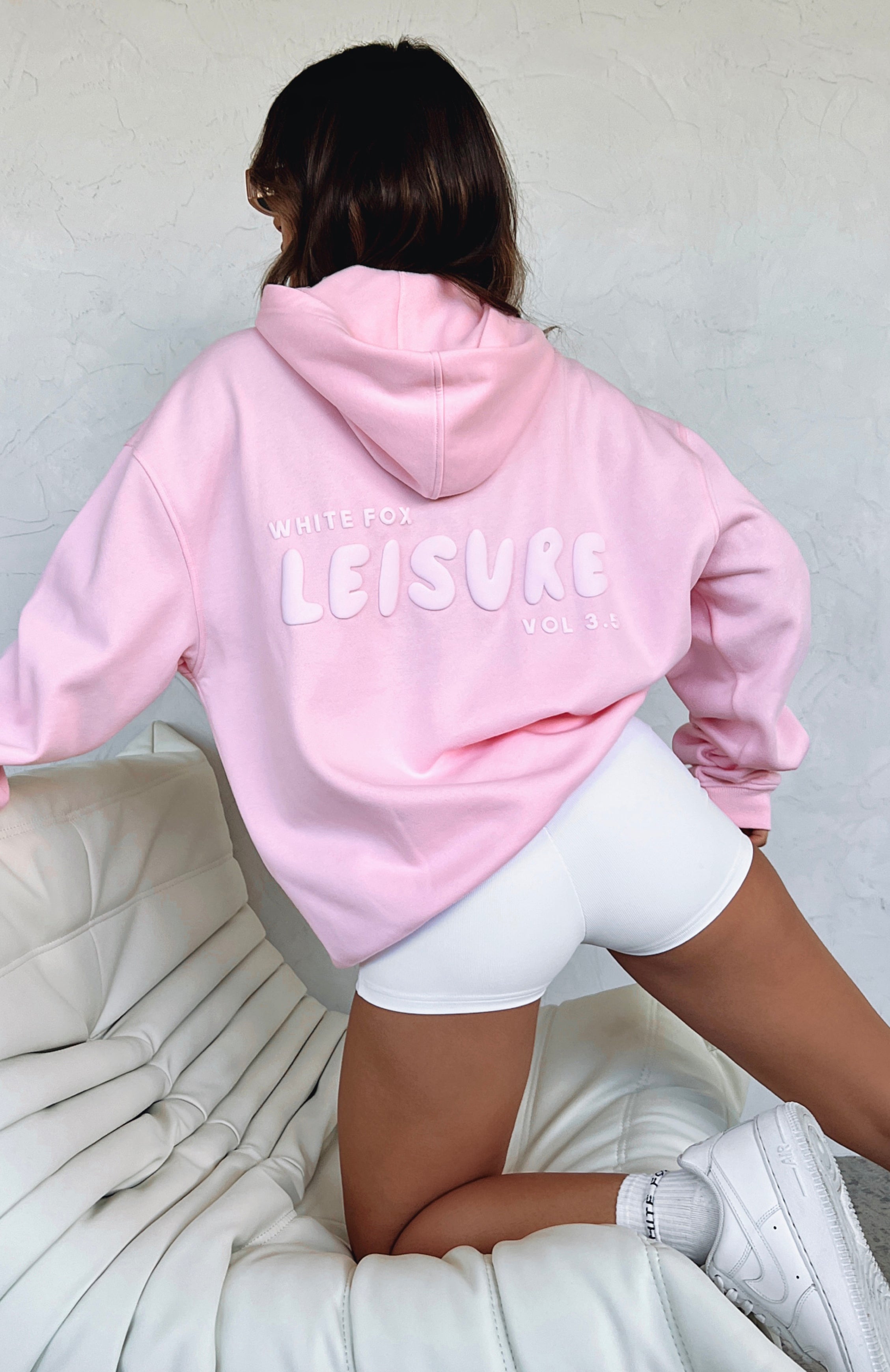 Sunday Love Oversized Hoodie in Hot Pink