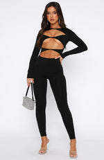 Only One Option Jumpsuit Black