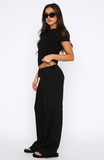 It's Always Me And You Pants Black