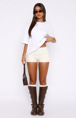 Honeymoon Lace Shorts Cream