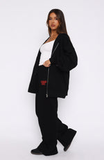 Save My Number Wide Leg Sweatpants Black