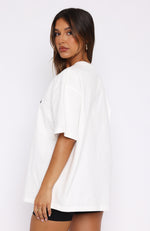 Looking For More Oversized Tee White